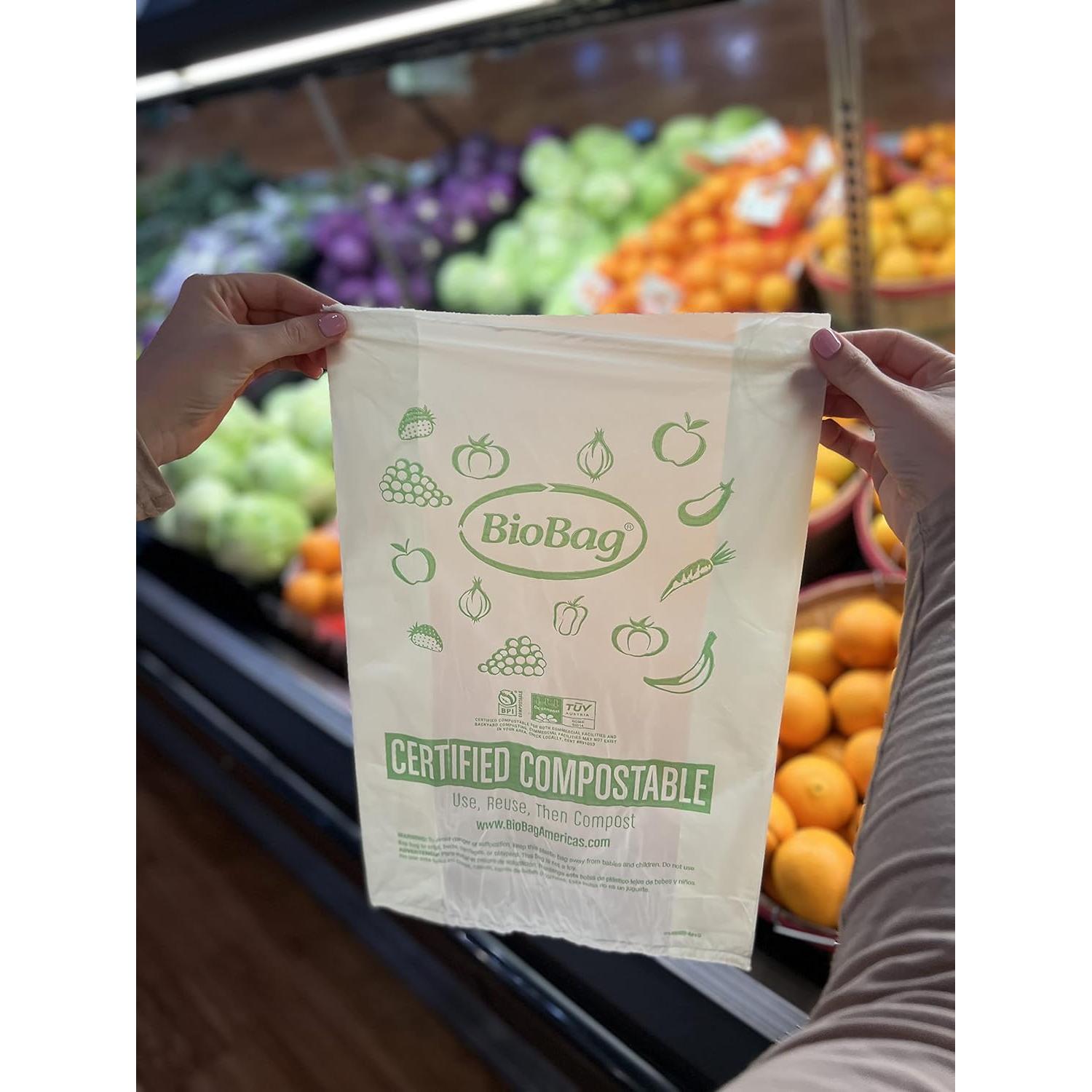 BioBag 100% Compostable 28x43 cm 2000 Bolsas para Abarrotes