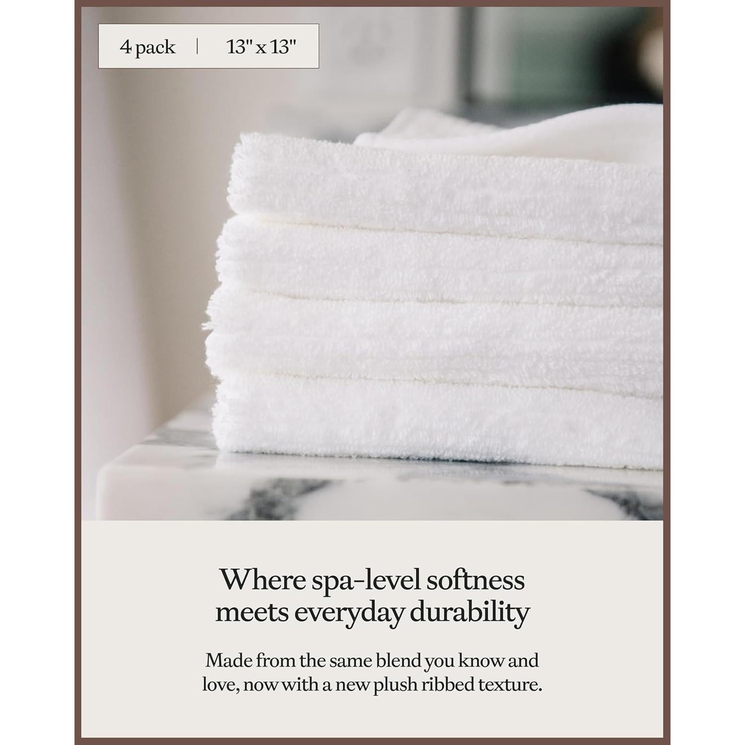 Juego de Toallas de Baño Acanaladas Cozy Earth - 2 Piezas - 60% Algodón