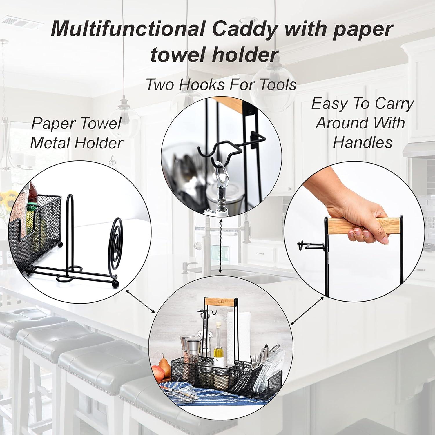 Caddy Multifuncional OMAIA para BBQ y Camping - 6 Compartimentos