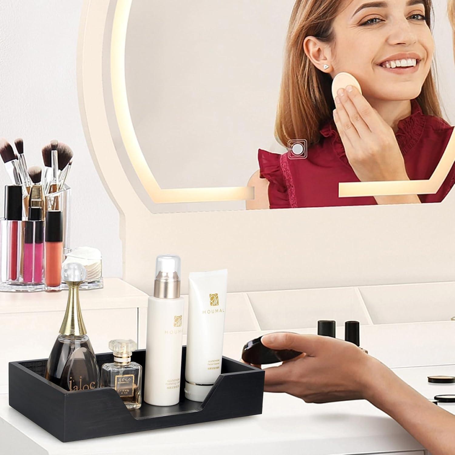 Soporte de Servilletas de Madera Gtencemen Negro 24.1x14x5.1cm