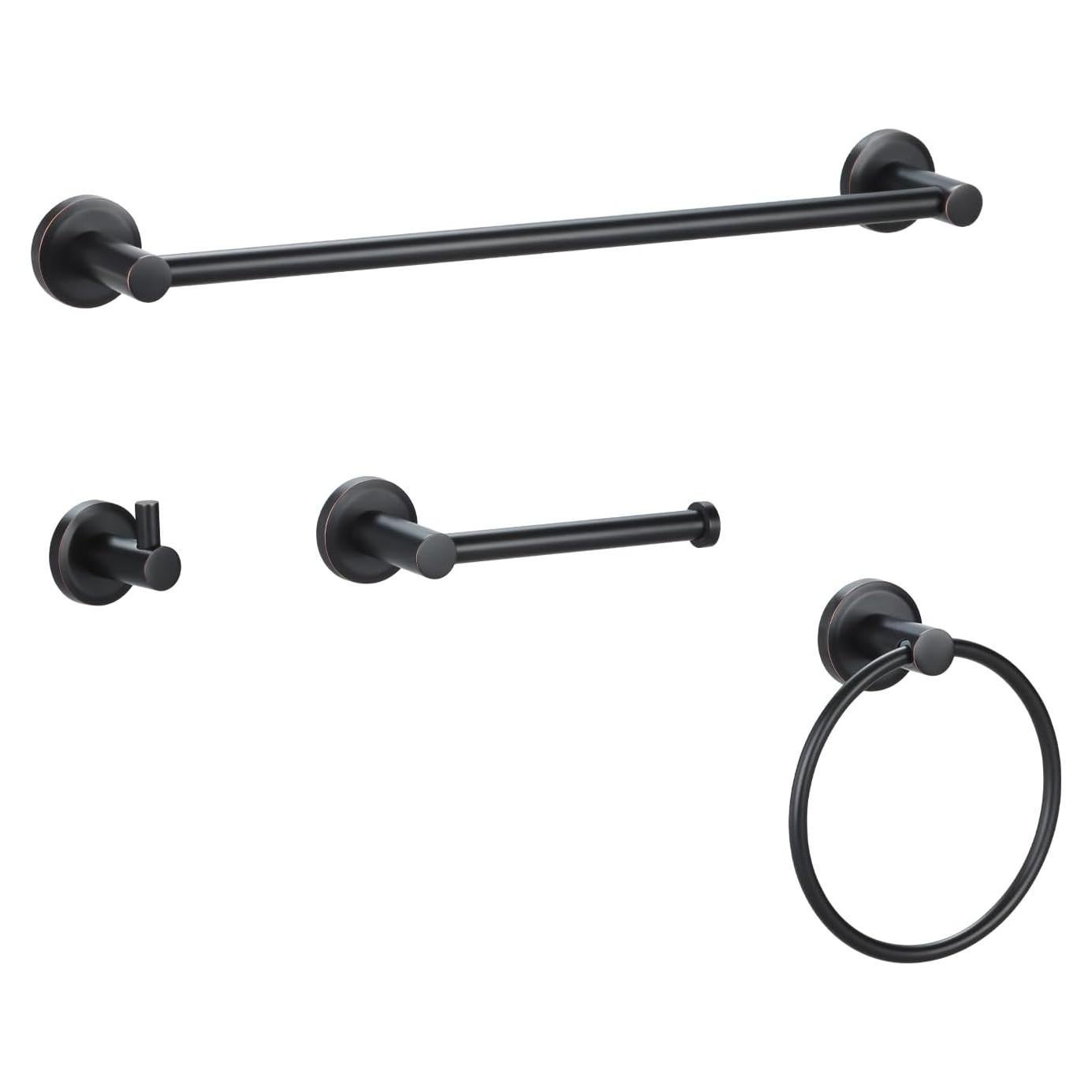 Juego de Accesorios de Baño Xin Wei 4 Piezas Bronce Aceitado