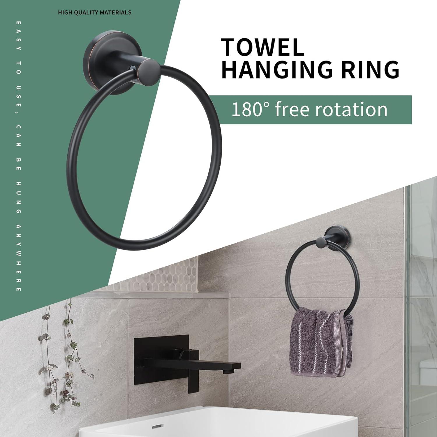 Juego de Accesorios de Baño Xin Wei 4 Piezas Bronce Aceitado