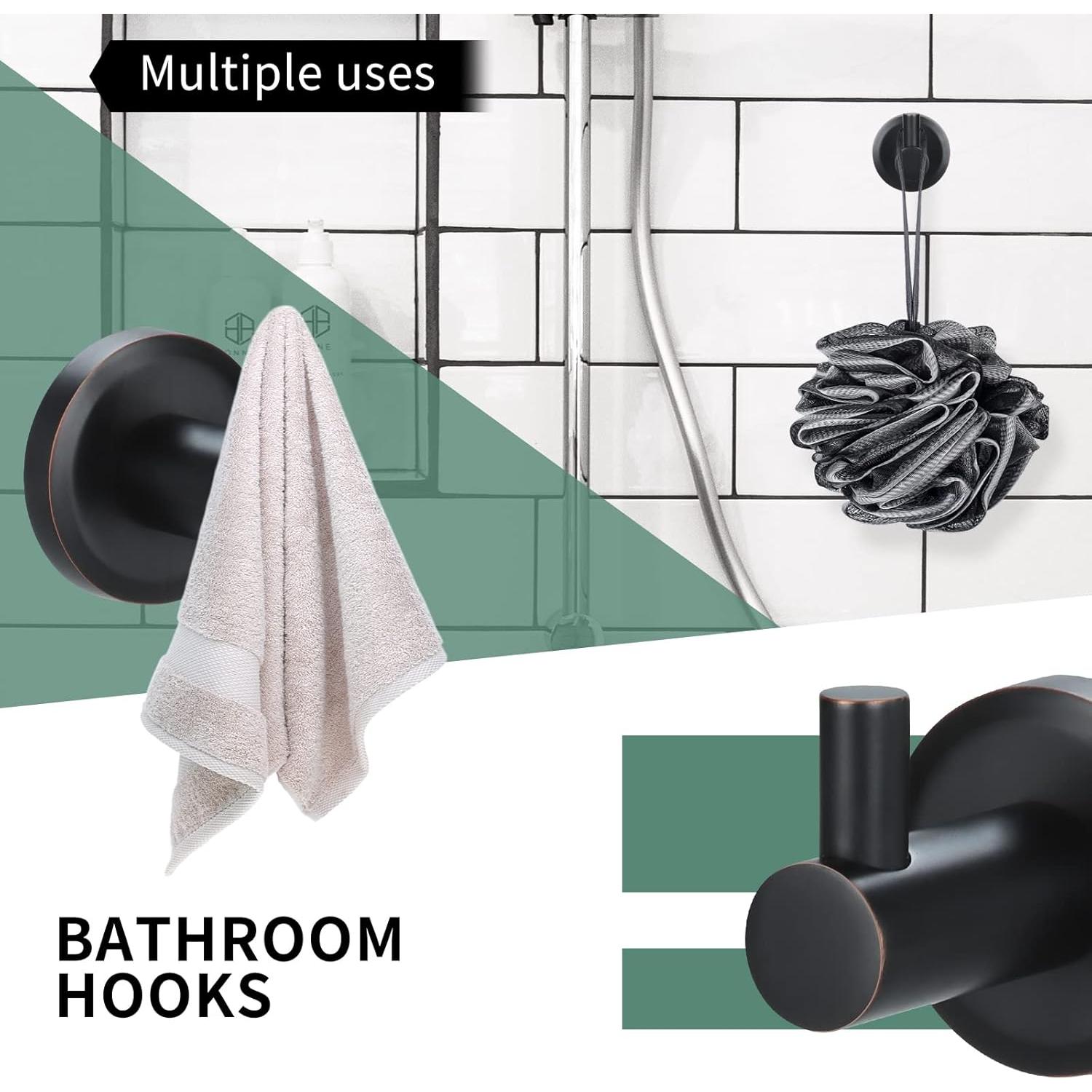 Juego de Accesorios de Baño Xin Wei 4 Piezas Bronce Aceitado