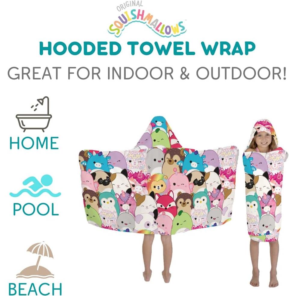 Toalla con Capucha Franco Kids Algodón Terry Pikachu 61x127cm