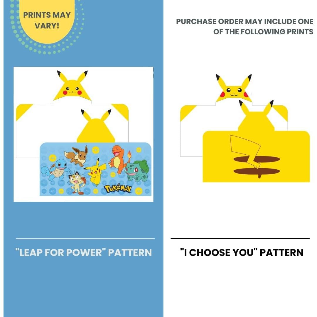 Toalla con Capucha Franco Kids Algodón Terry Pikachu 61x127cm