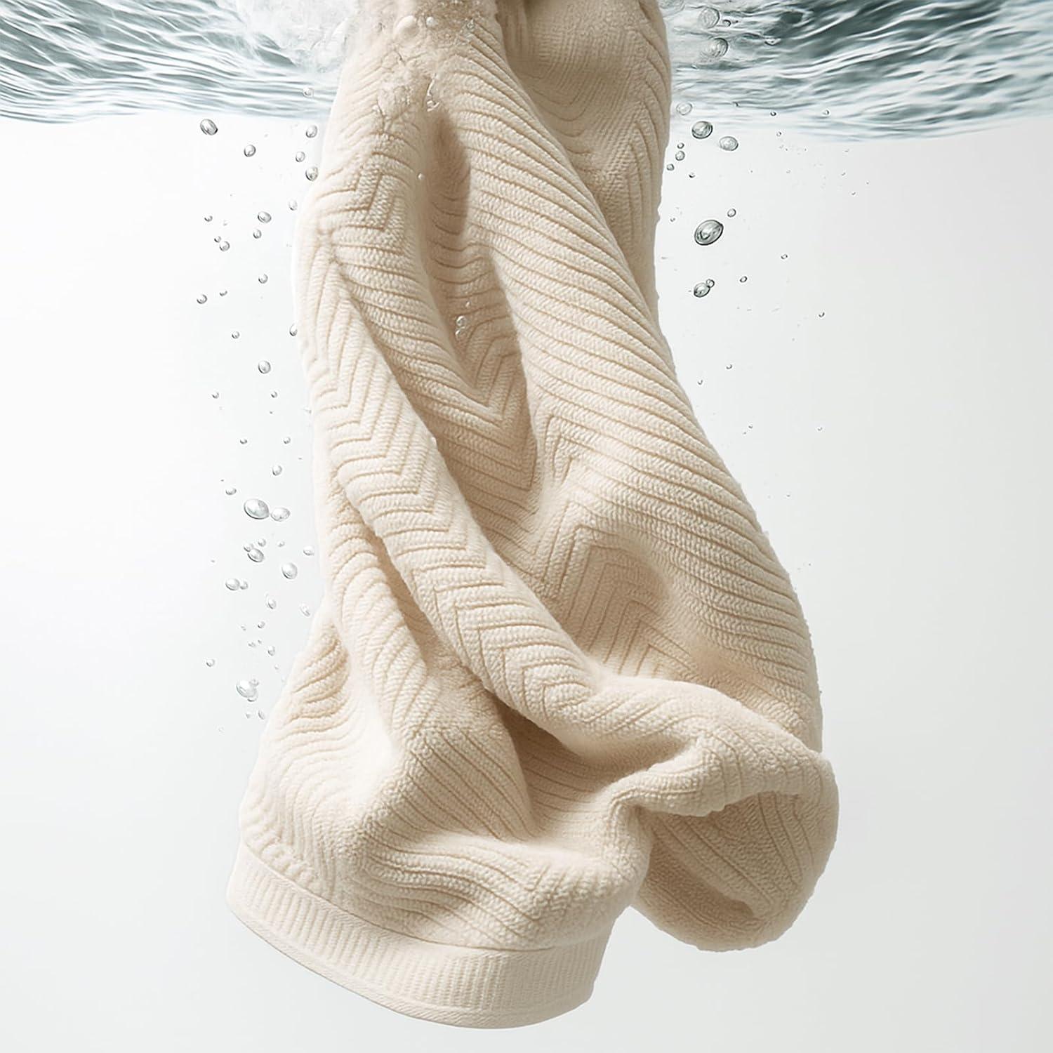 Juego de Toallas de Baño REDKISS 8 Piezas 100% Algodón Marrón