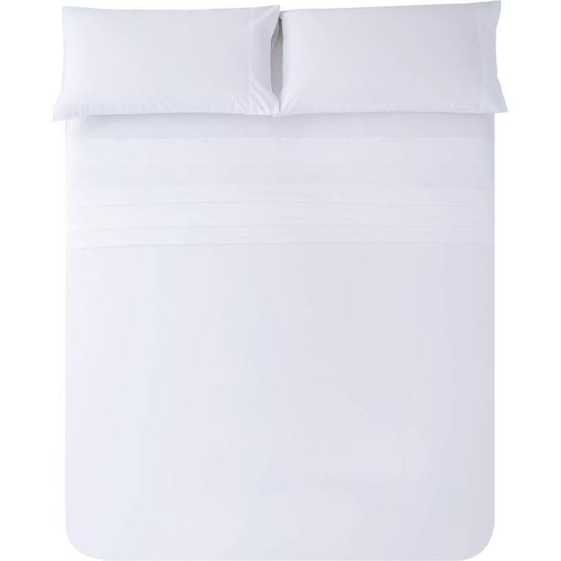 Juego de Sábanas Queen ELINEN 4 Piezas Algodón y Poliester