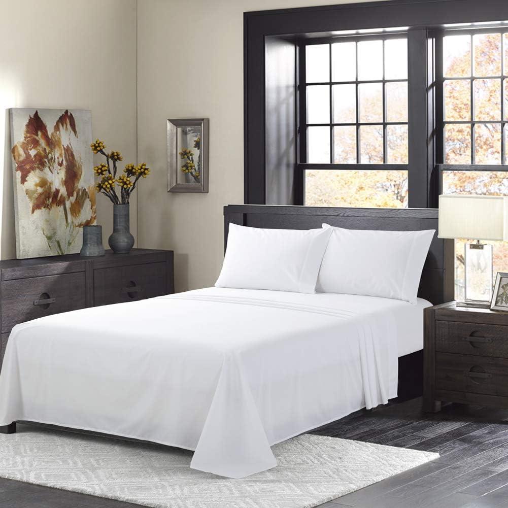 Juego de Sábanas Queen ELINEN 4 Piezas Algodón y Poliester