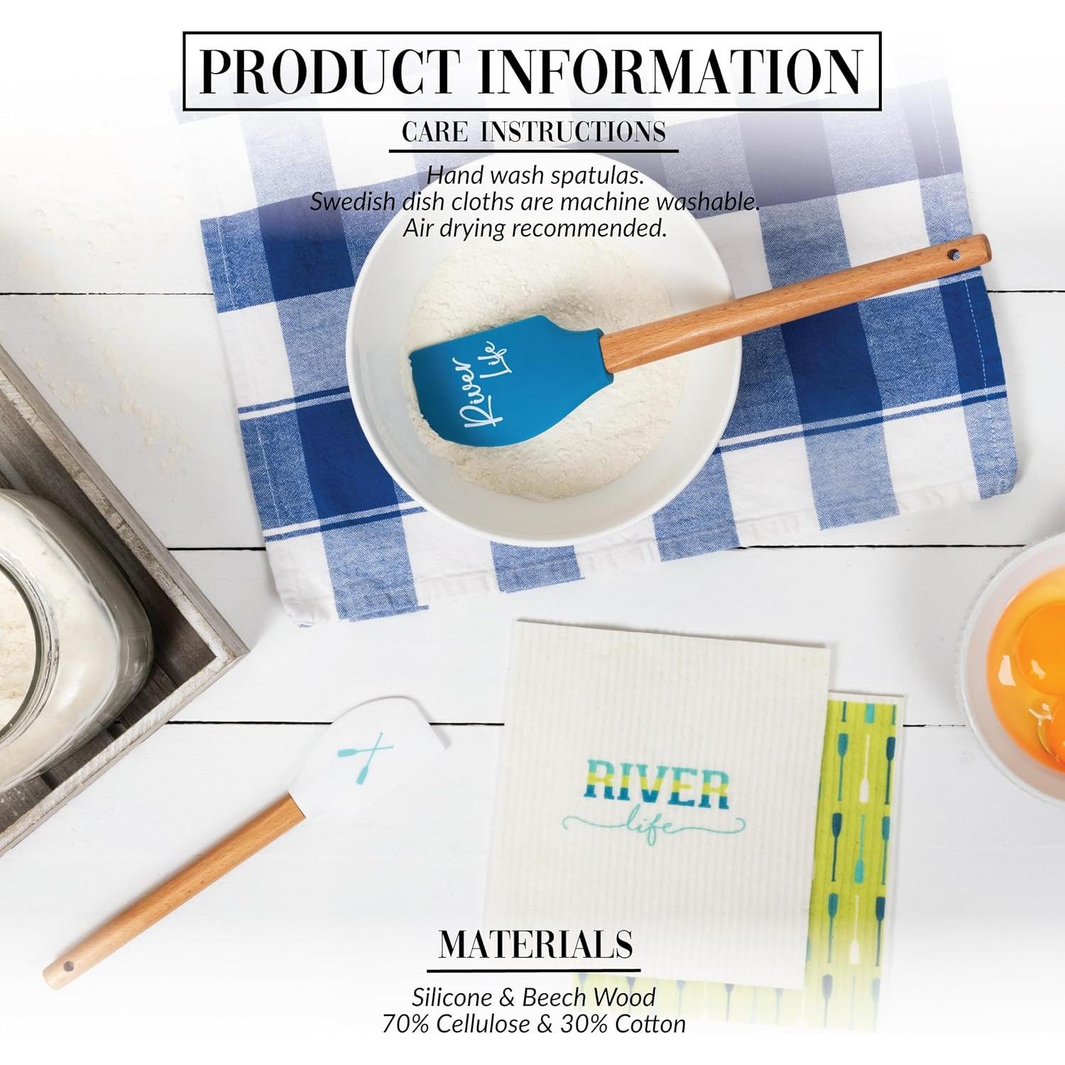 Set de Cocina Pavilion Gift - 2 Toallas y 2 Espátulas Vida del Río