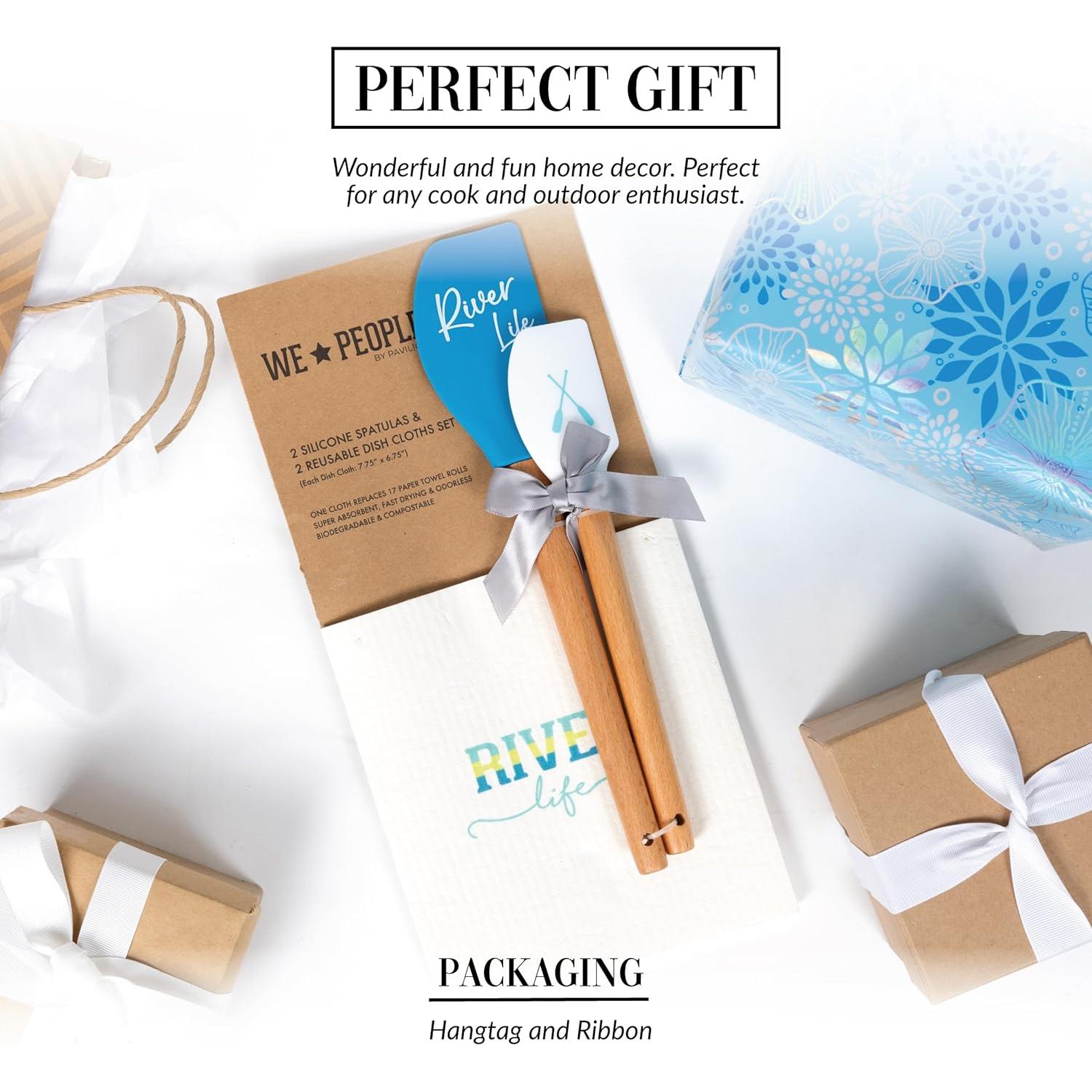 Set de Cocina Pavilion Gift - 2 Toallas y 2 Espátulas Vida del Río
