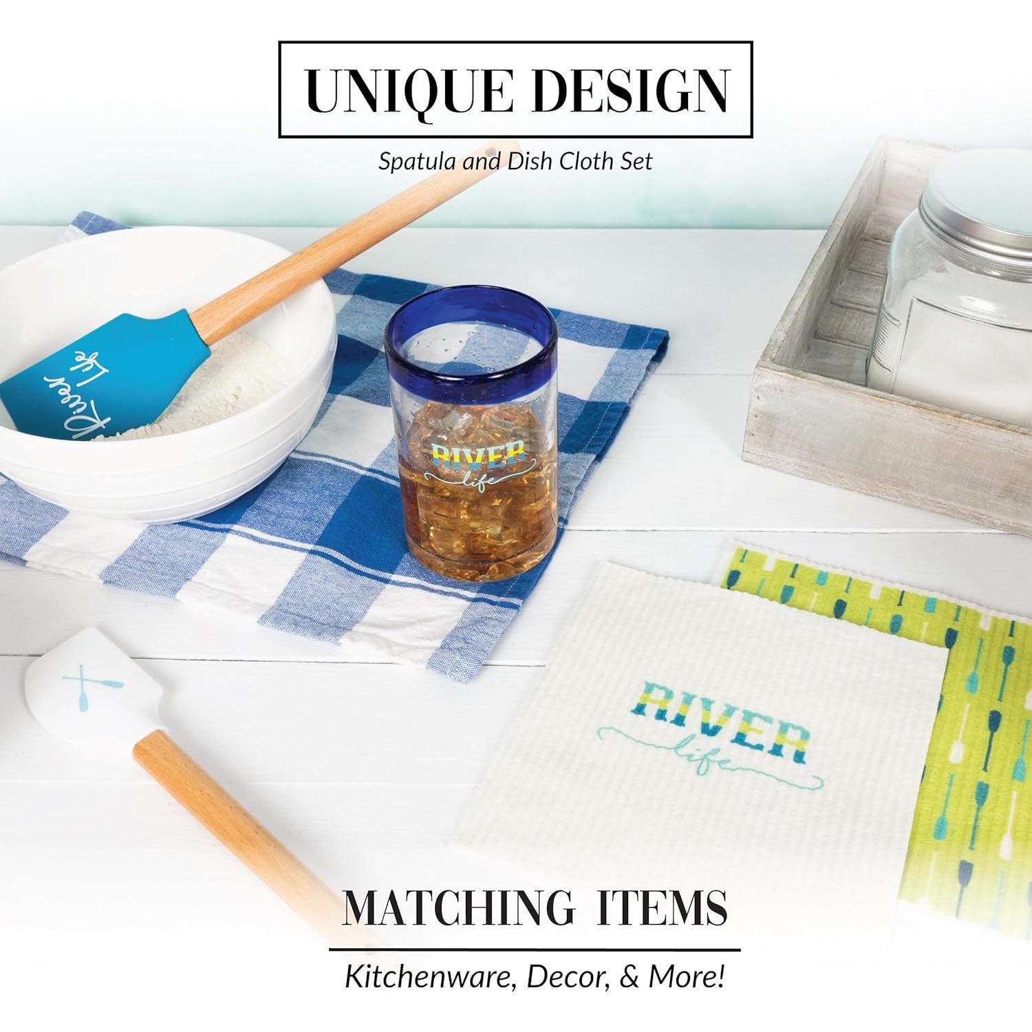 Set de Cocina Pavilion Gift - 2 Toallas y 2 Espátulas Vida del Río