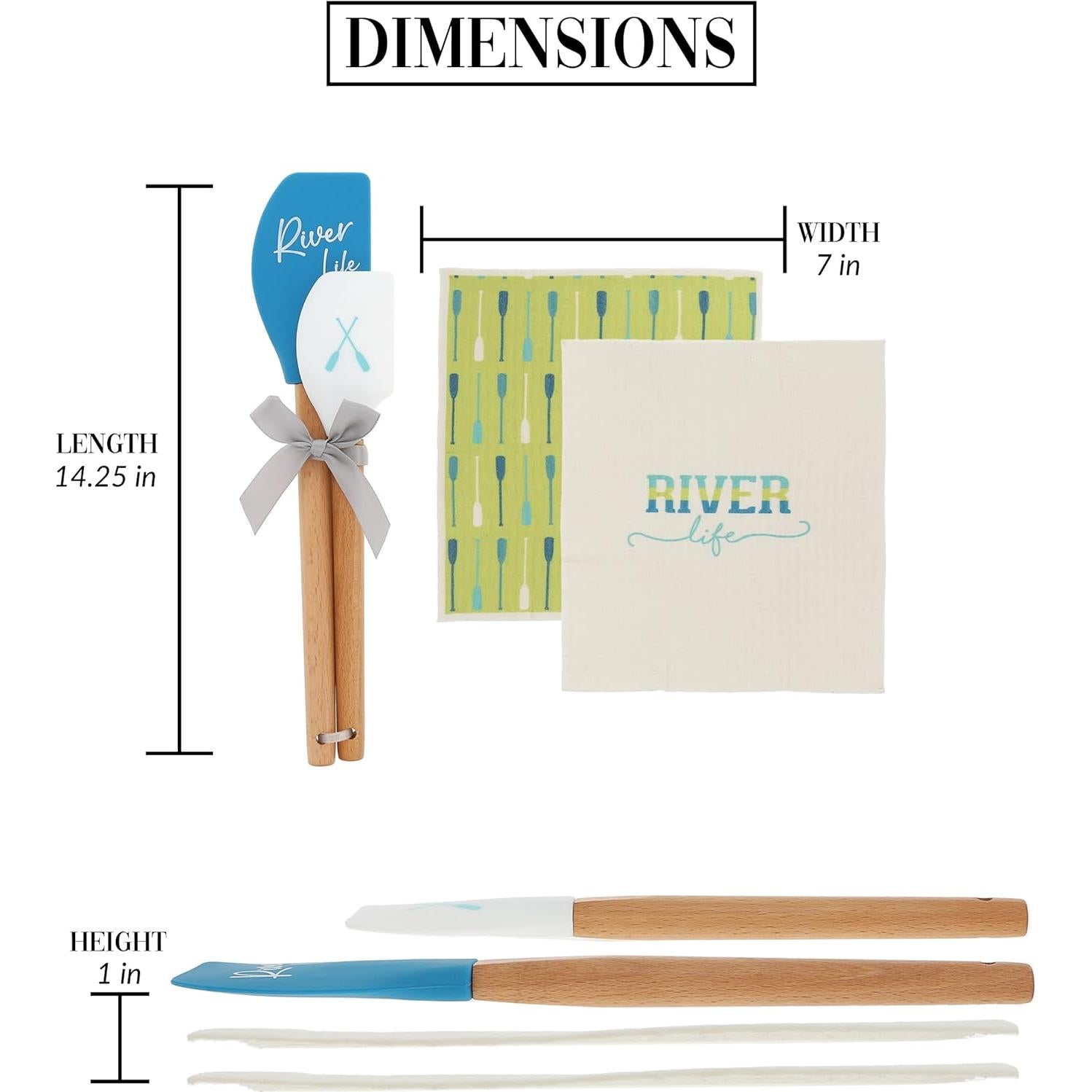 Set de Cocina Pavilion Gift - 2 Toallas y 2 Espátulas Vida del Río