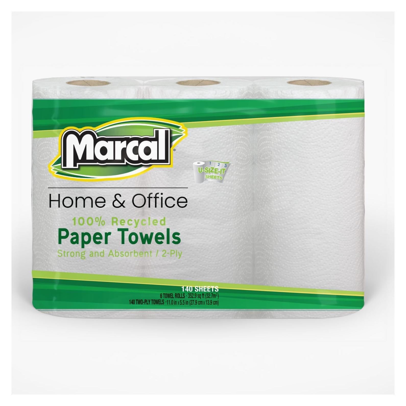 Toallas de Papel Marcal Maxi Roll Select-A-Size 140 Hojas