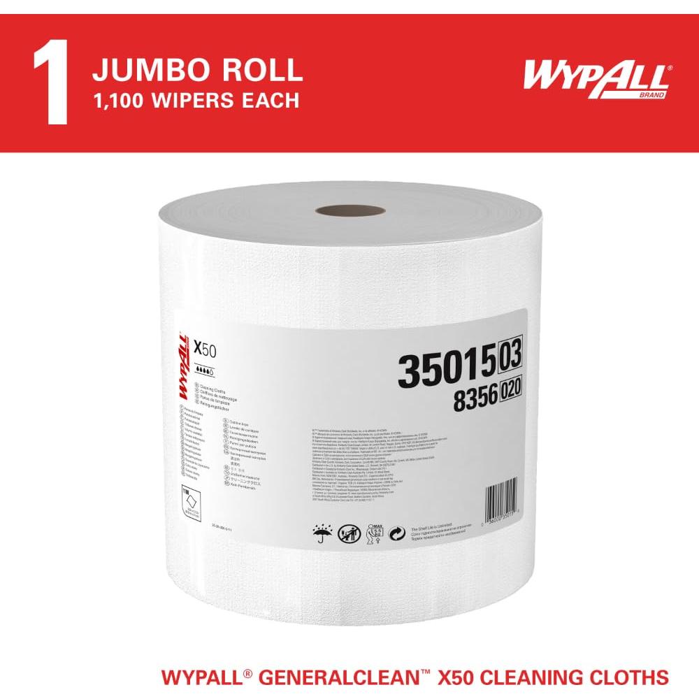 Toallitas de limpieza WypAll GeneralClean X50 Jumbo 1100 hojas