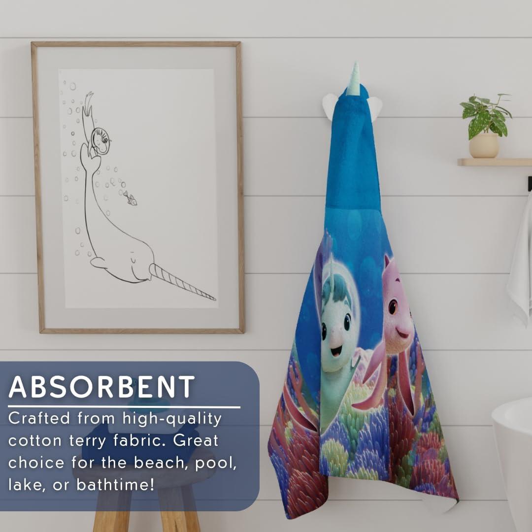 Toalla con Capucha Franco No del todo Narval 61x127 cm Algodón