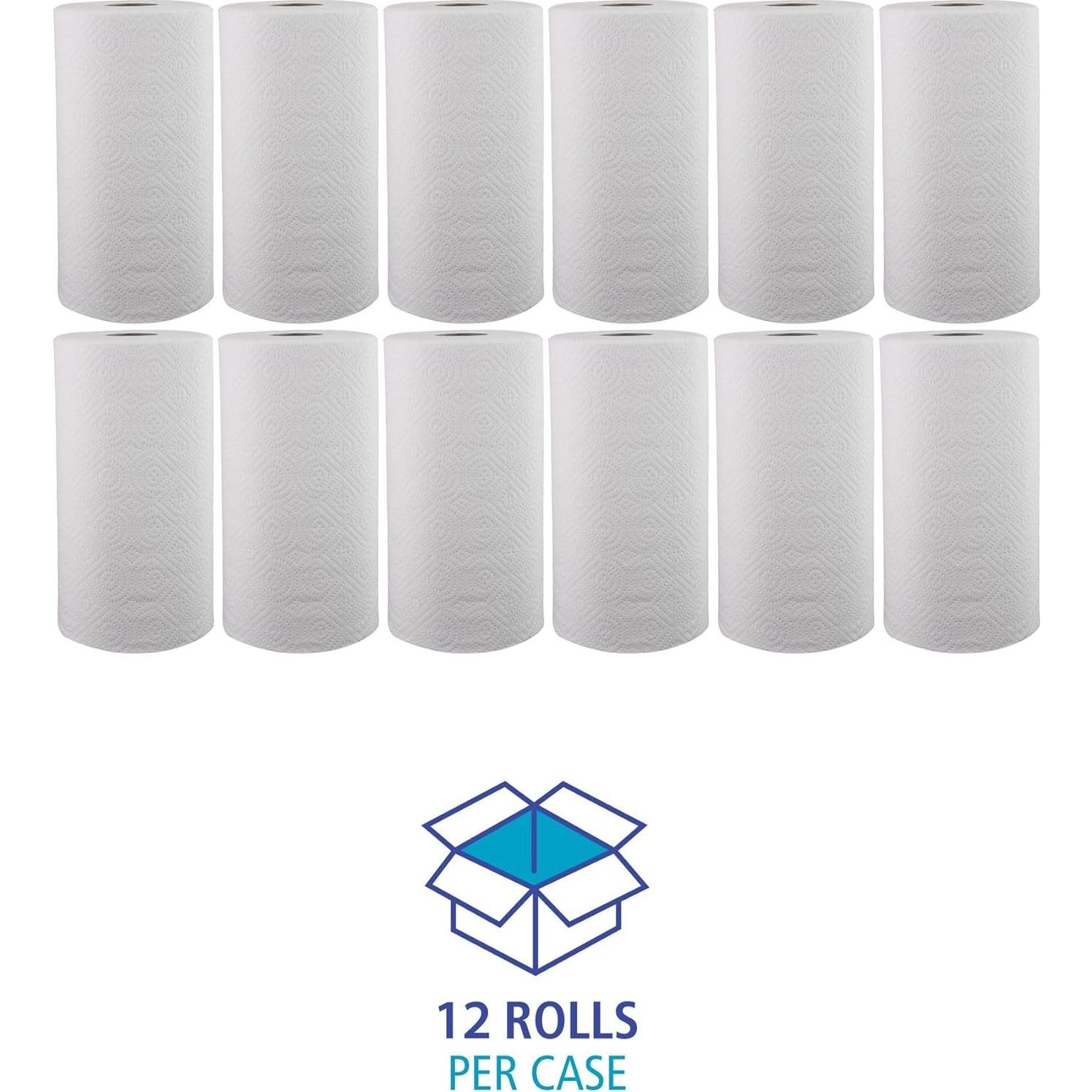 Rollo de Toalla de Papel Perforado Boardwalk 6273, 2 Capas, 250 Hojas