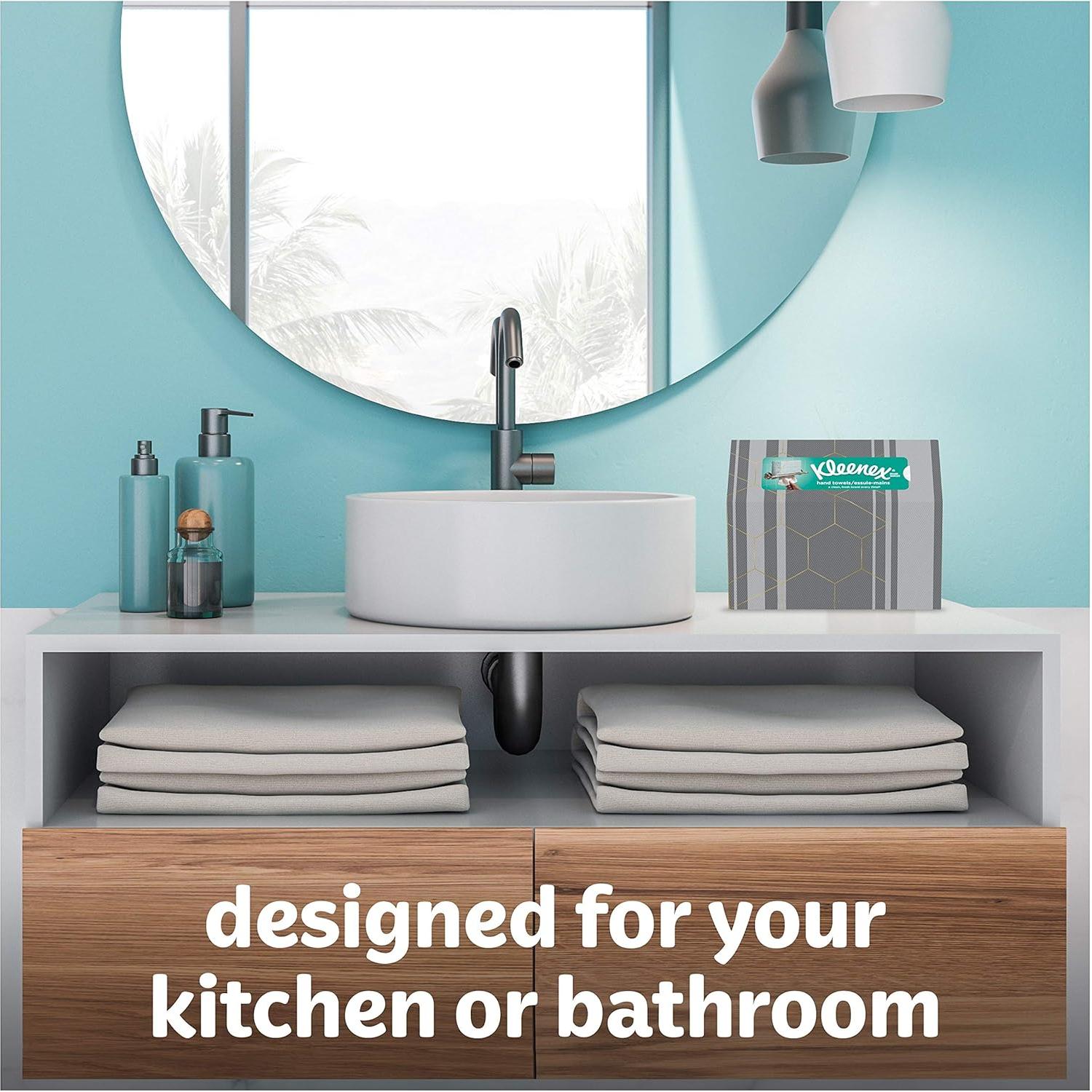 Toallas de Mano Desechables Kleenex Everyday - 60 Unidades