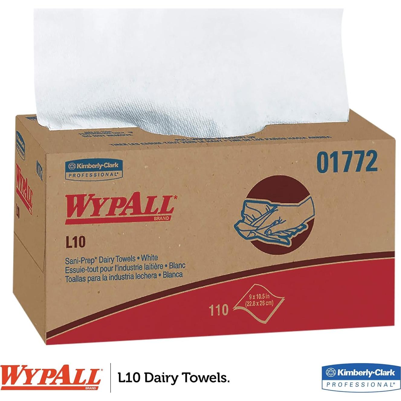 Toallas de Limpieza Ligera WypAll L10 - 1980 Hojas Blancas