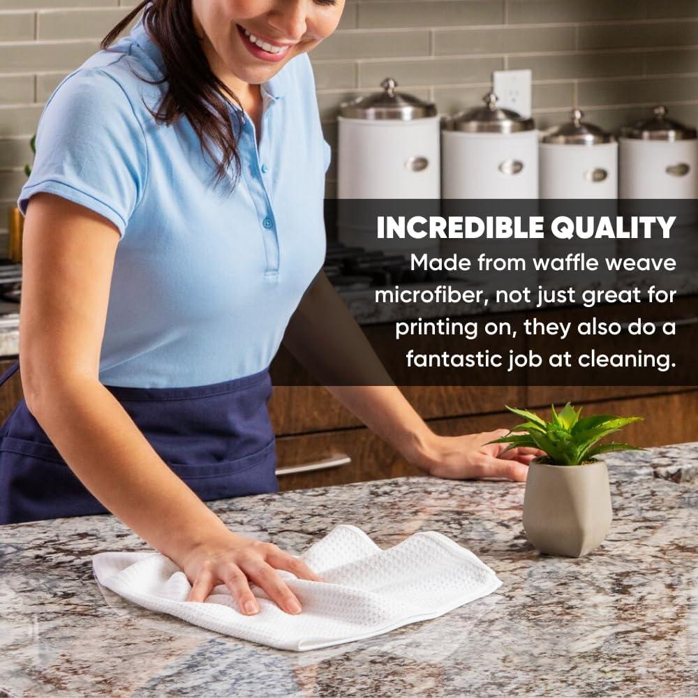 Toallas de Microfibra Waffle Microfiber Wholesale 40x60 cm - Paquete de 6