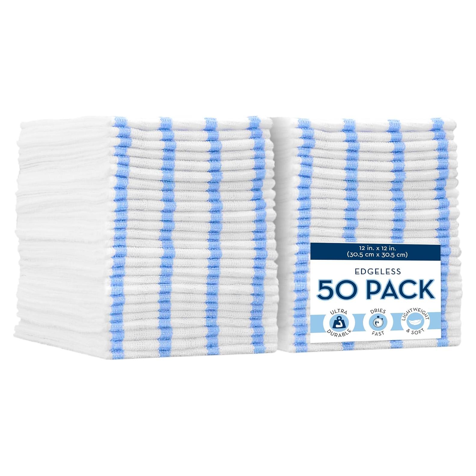 Paquete de 50 Paños de Microfibra VIKING 30.48x30.48 cm Rayados