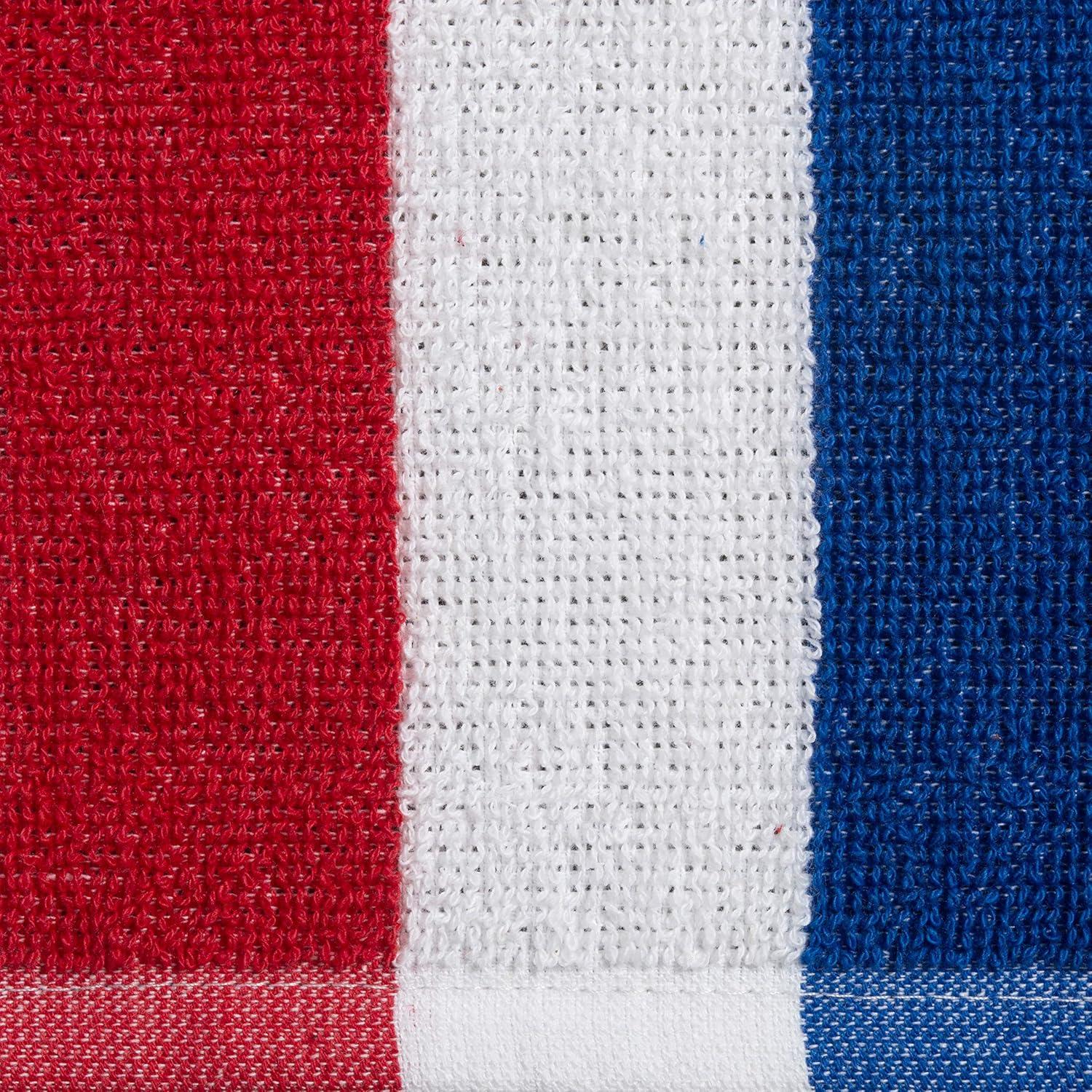 Tumbona de Playa DII con Toalla de Algodón Rayada 66x208 cm