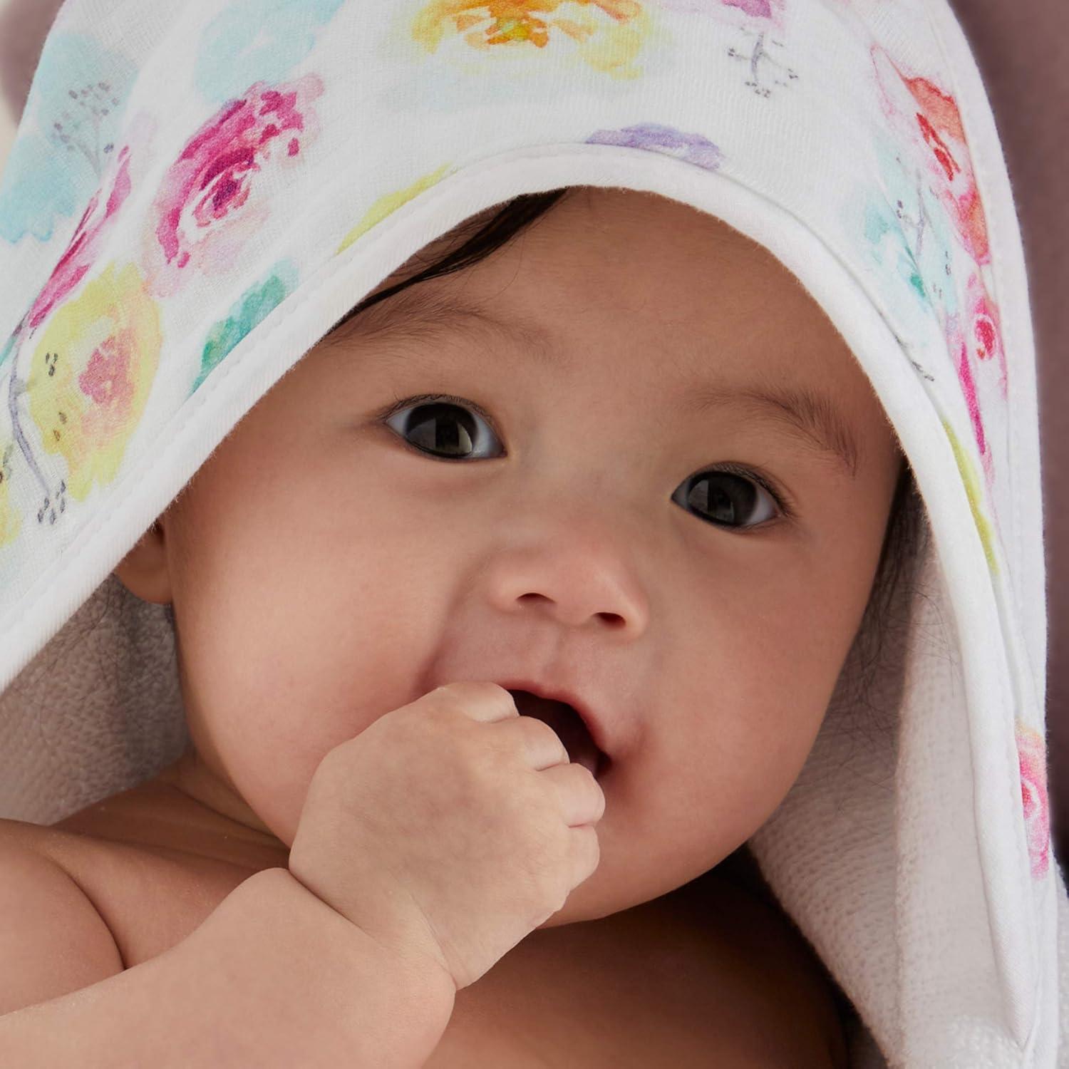 Juego de Toalla con Capucha y Paño de Lavado HonestBaby 3 Piezas Algodón Orgánico