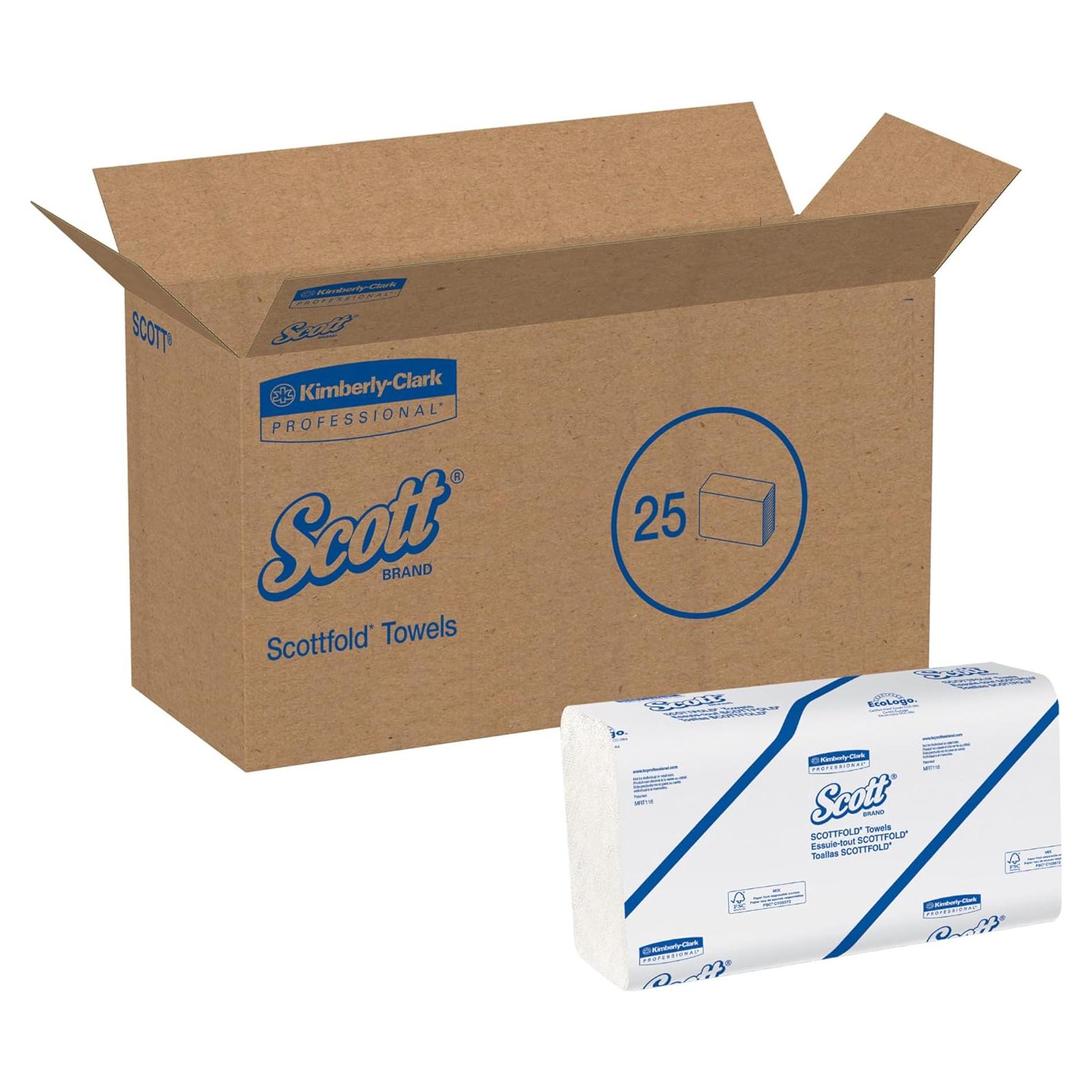 Toallas de papel Scott® Scottfold™ 1 capa 24x31.4 cm 175 hojas