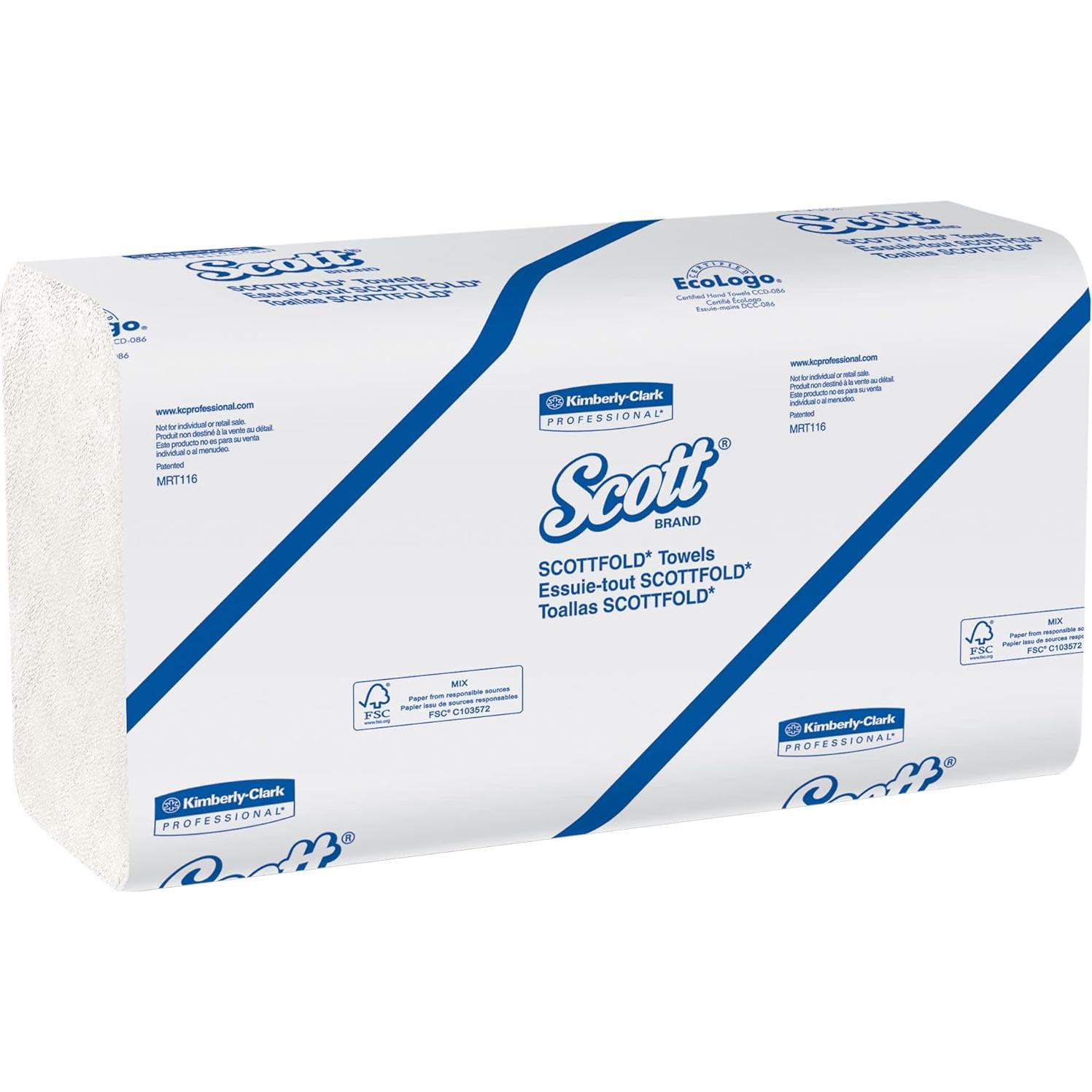 Toallas de papel Scott® Scottfold™ 1 capa 24x31.4 cm 175 hojas