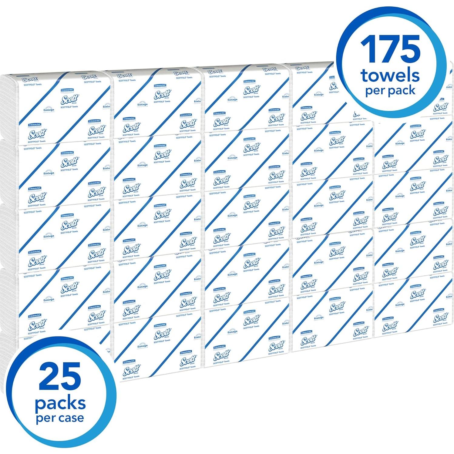 Toallas de papel Scott® Scottfold™ 1 capa 24x31.4 cm 175 hojas