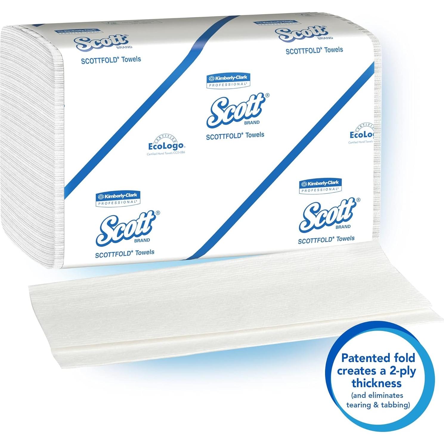 Toallas de papel Scott® Scottfold™ 1 capa 24x31.4 cm 175 hojas