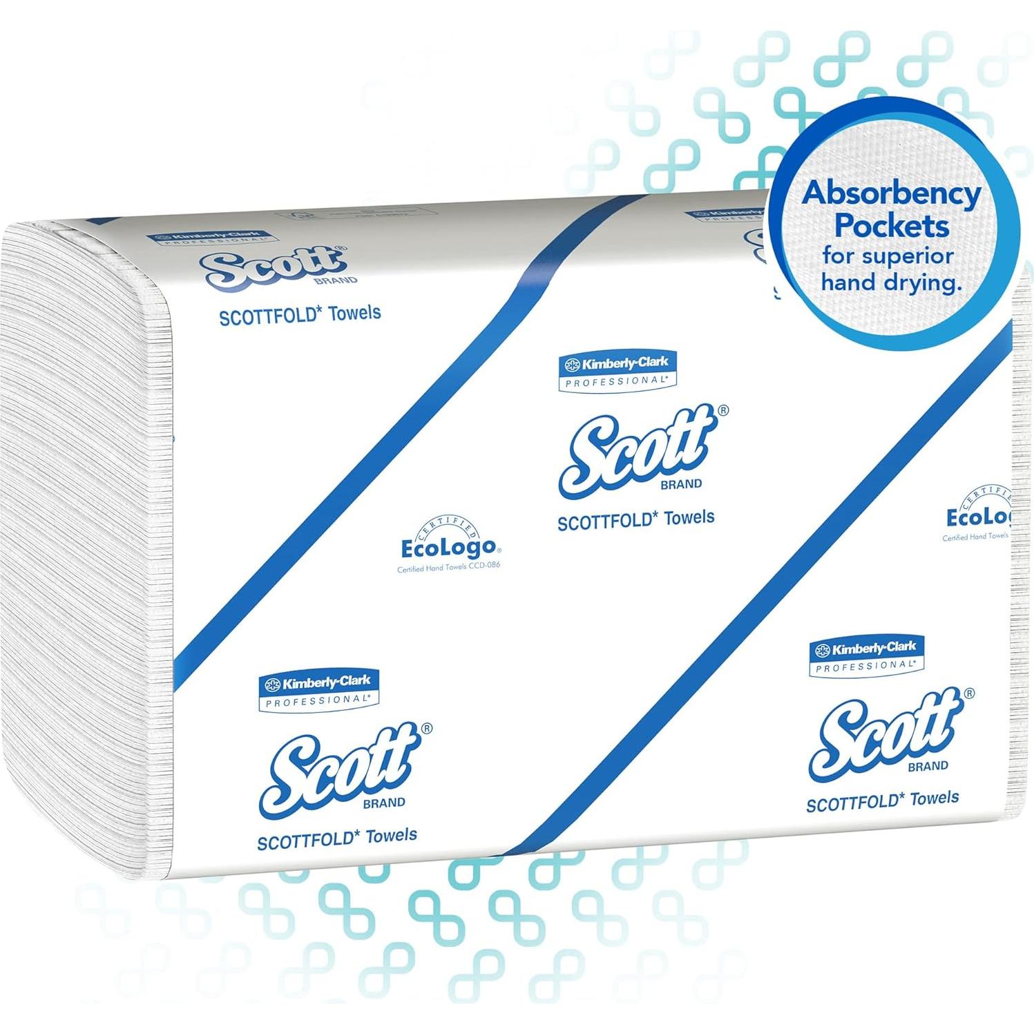 Toallas de papel Scott® Scottfold™ 1 capa 24x31.4 cm 175 hojas