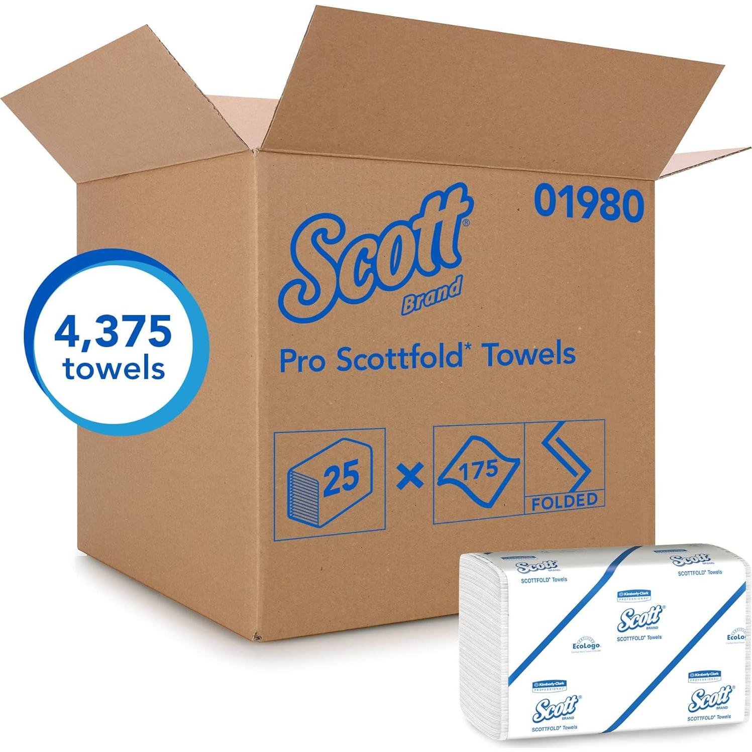 Toallas de papel Scott® Scottfold™ 1 capa 24x31.4 cm 175 hojas