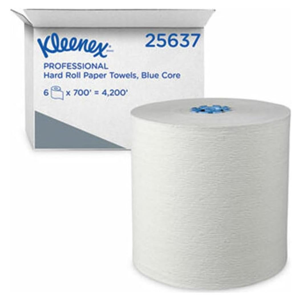 Toalla de Papel Rollo Kleenex Azul/Blanco 213.36m 19.05cm