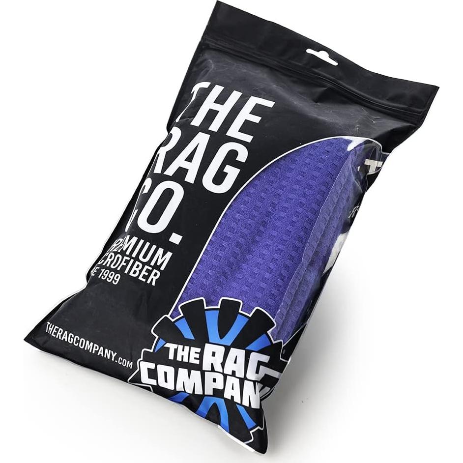 Toallas de Microfibra The Rag Company 70/30 390GSM 50.8x101.6cm Azul (2-Pack)