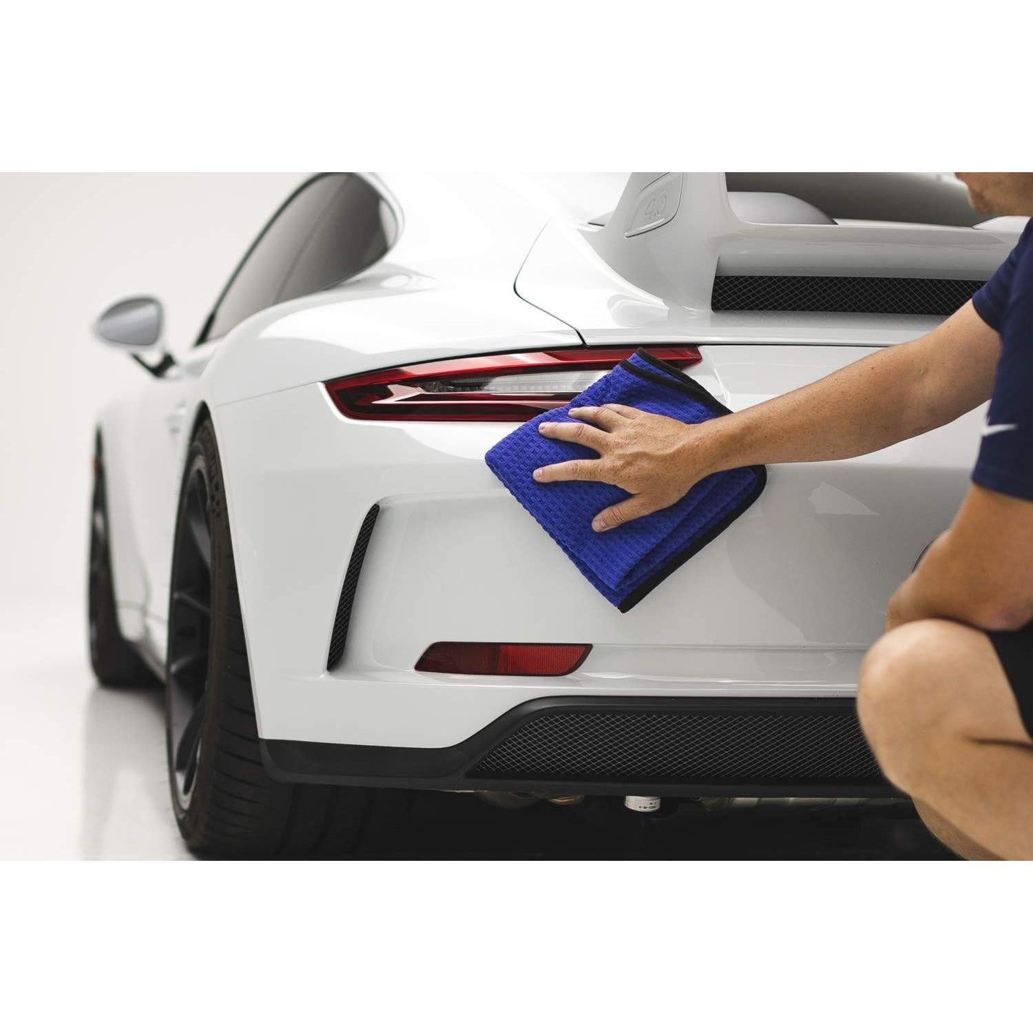 Toallas de Microfibra The Rag Company 70/30 390GSM 50.8x101.6cm Azul (2-Pack)