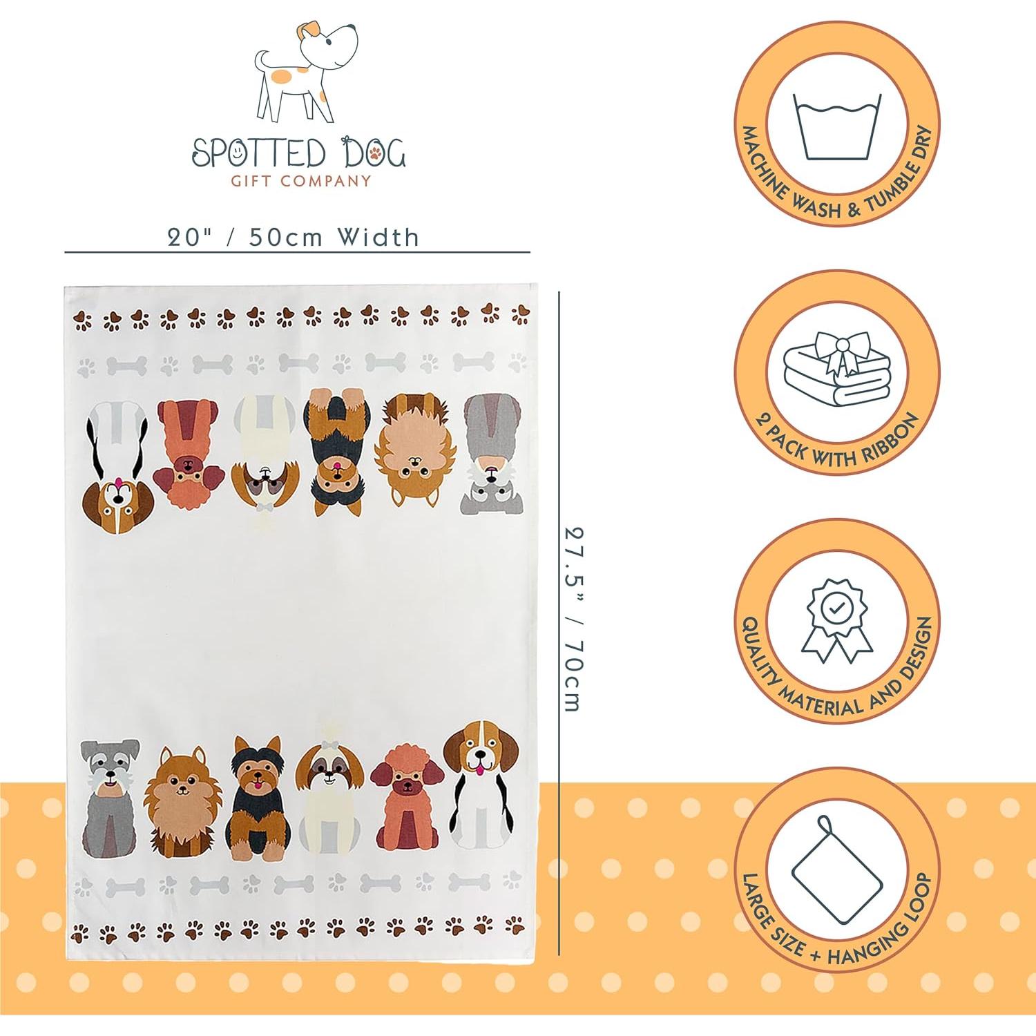 Toallas de Cocina para Perros 50.8x71.1cm Algodón Multicolor