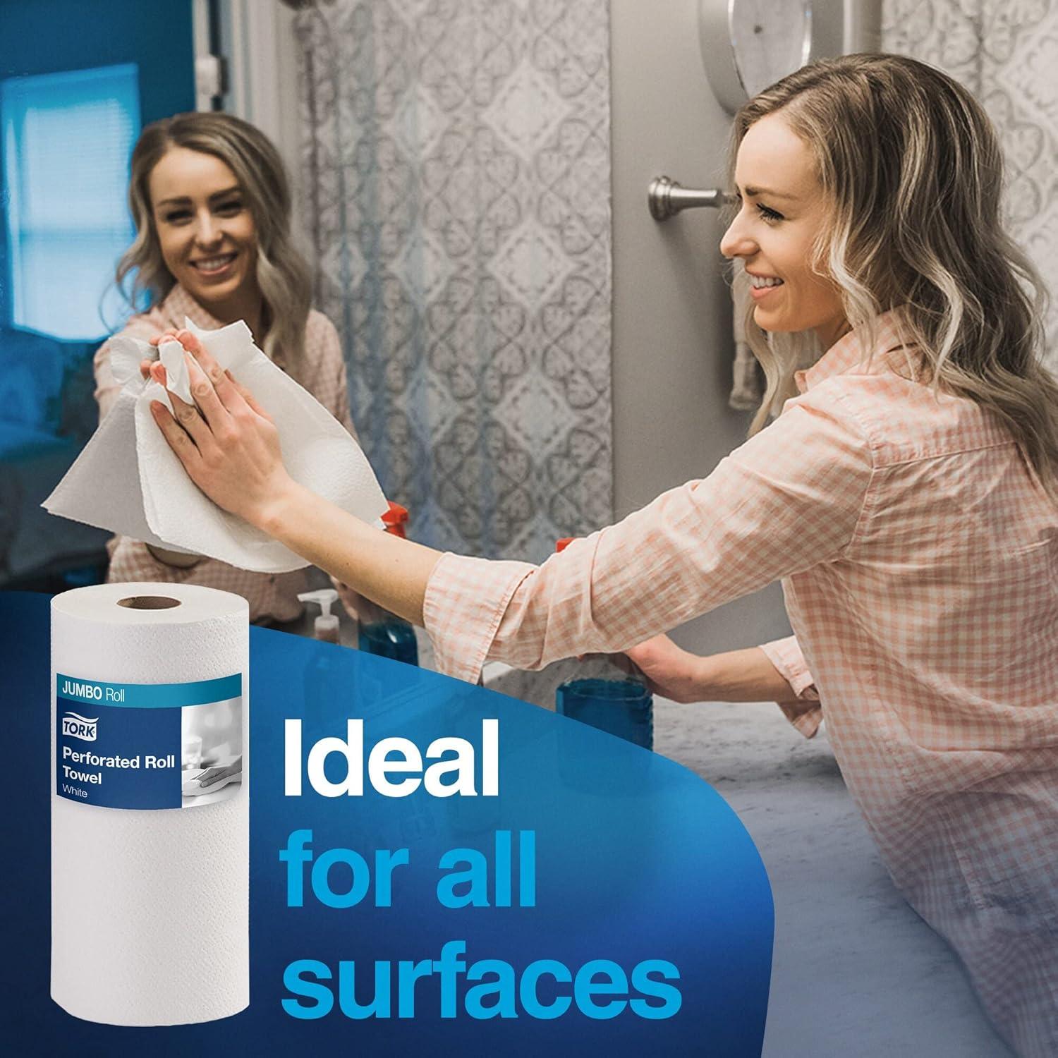 Rollo Jumbo de Toalla de Papel Tork HB1995A, 210 Hojas, 12 Unidades