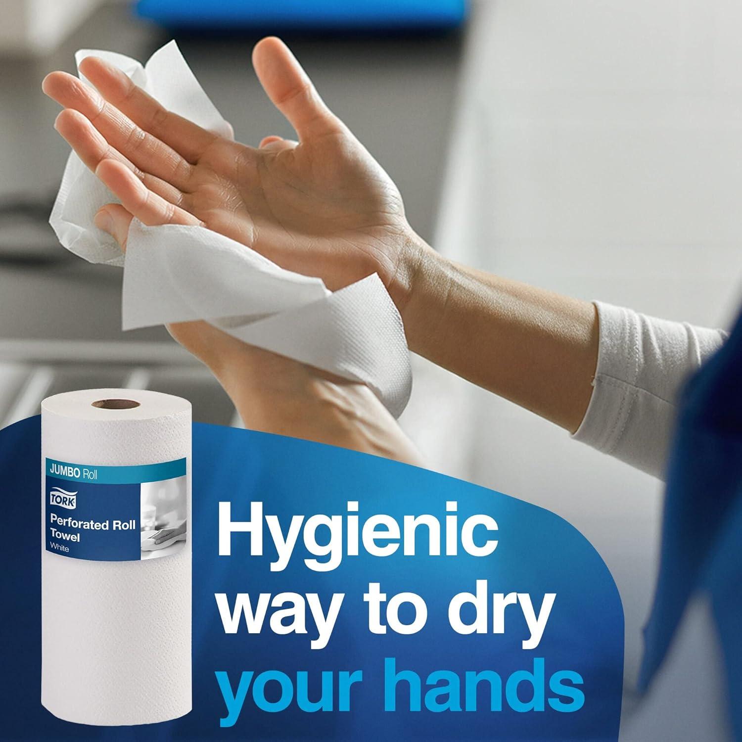 Rollo Jumbo de Toalla de Papel Tork HB1995A, 210 Hojas, 12 Unidades