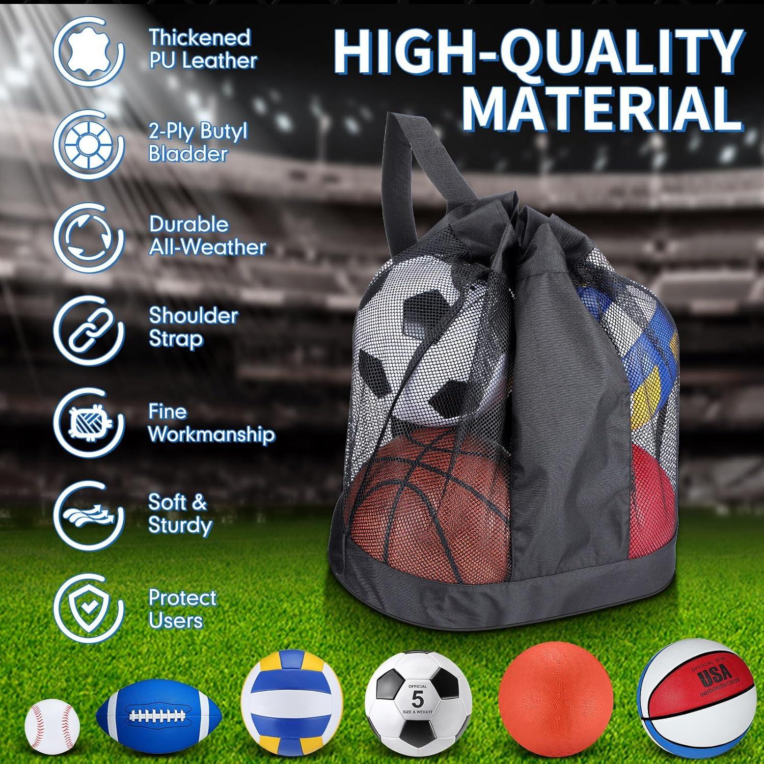 Conjunto de 18 Pelotas Deportivas Leyndo - Fútbol, Baloncesto, Voleibol