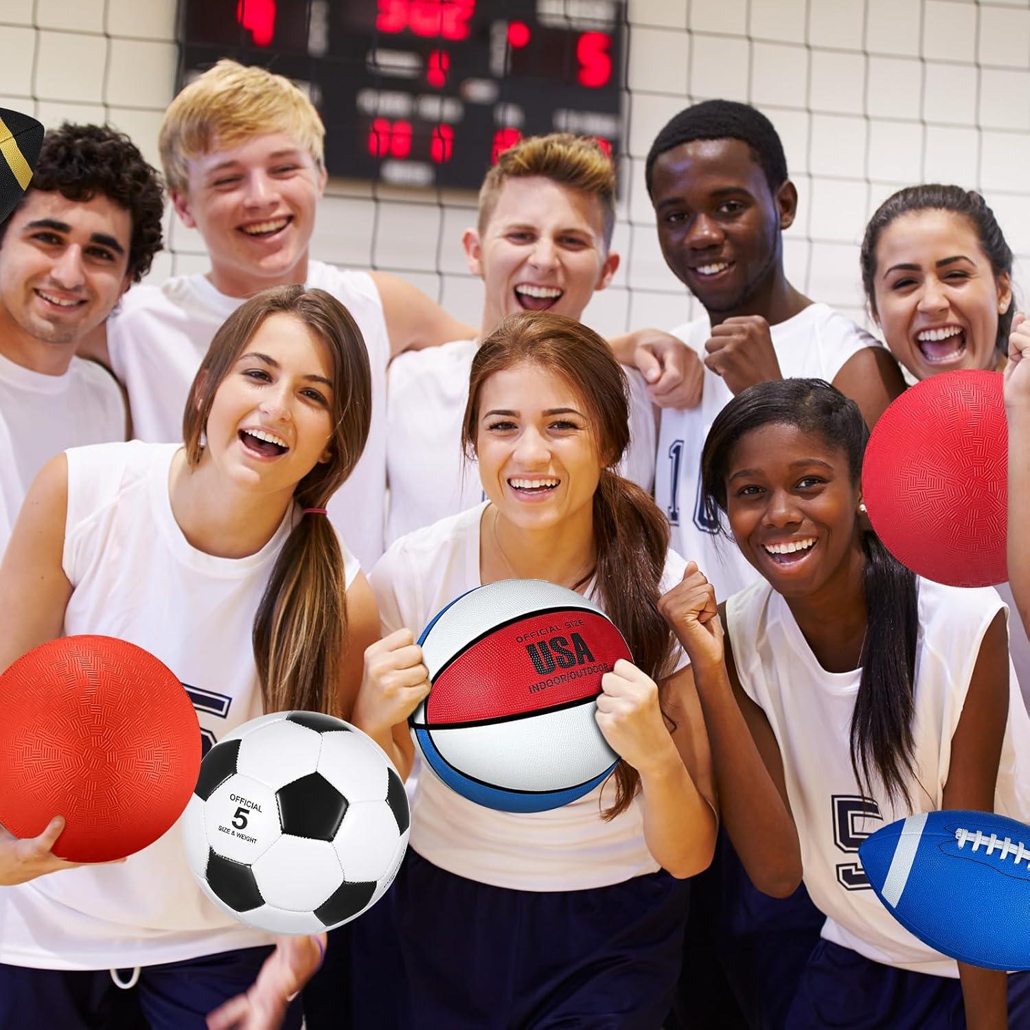 Conjunto de 18 Pelotas Deportivas Leyndo - Fútbol, Baloncesto, Voleibol