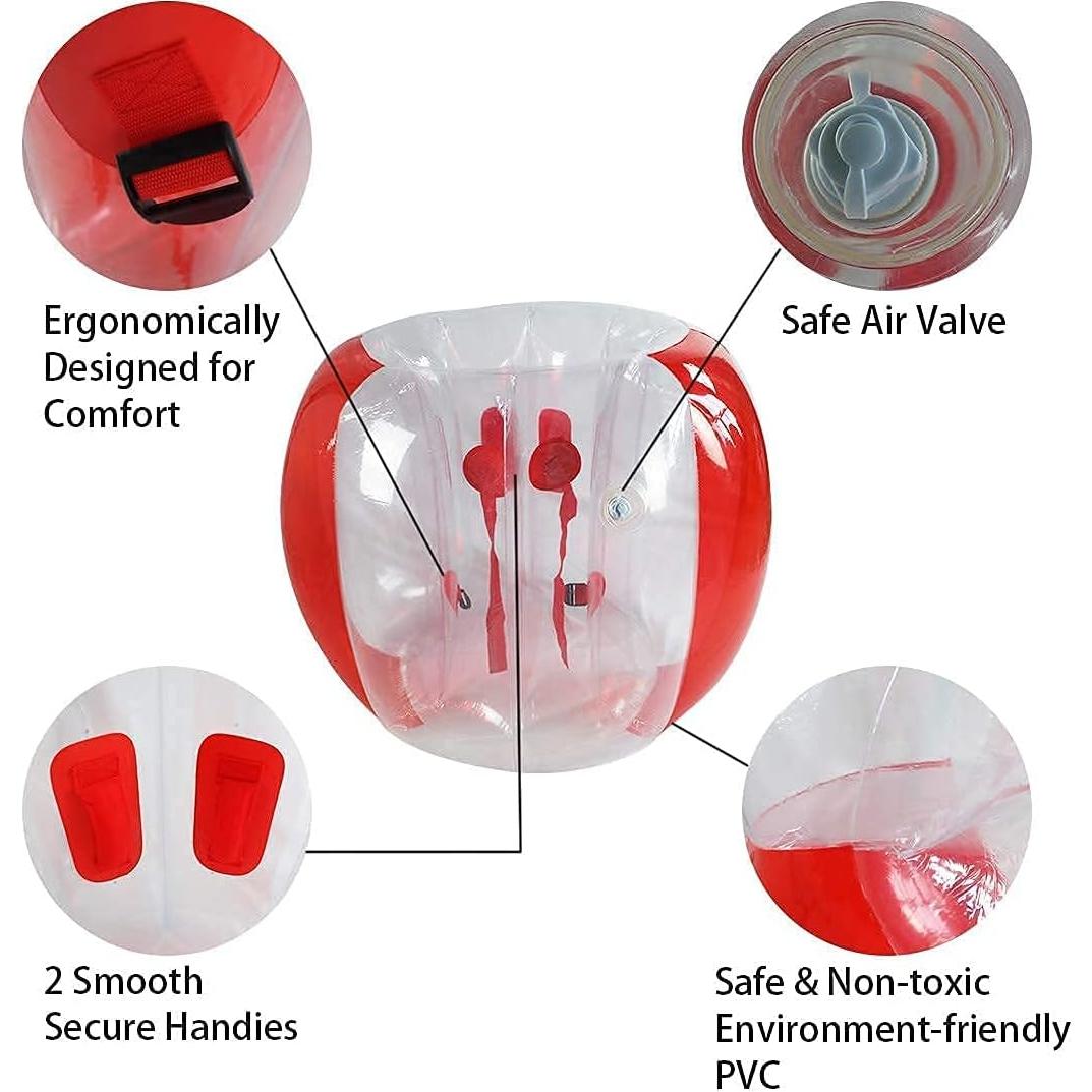 Bolas Inflables Sumo 122 cm SUNSHINE-MALL 2 Pcs Rojo/Azul