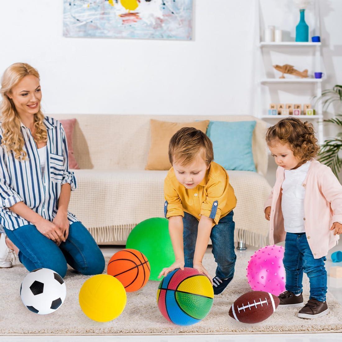 Set de 7 Pelotas Deportivas Inflables HOESDA para Niños