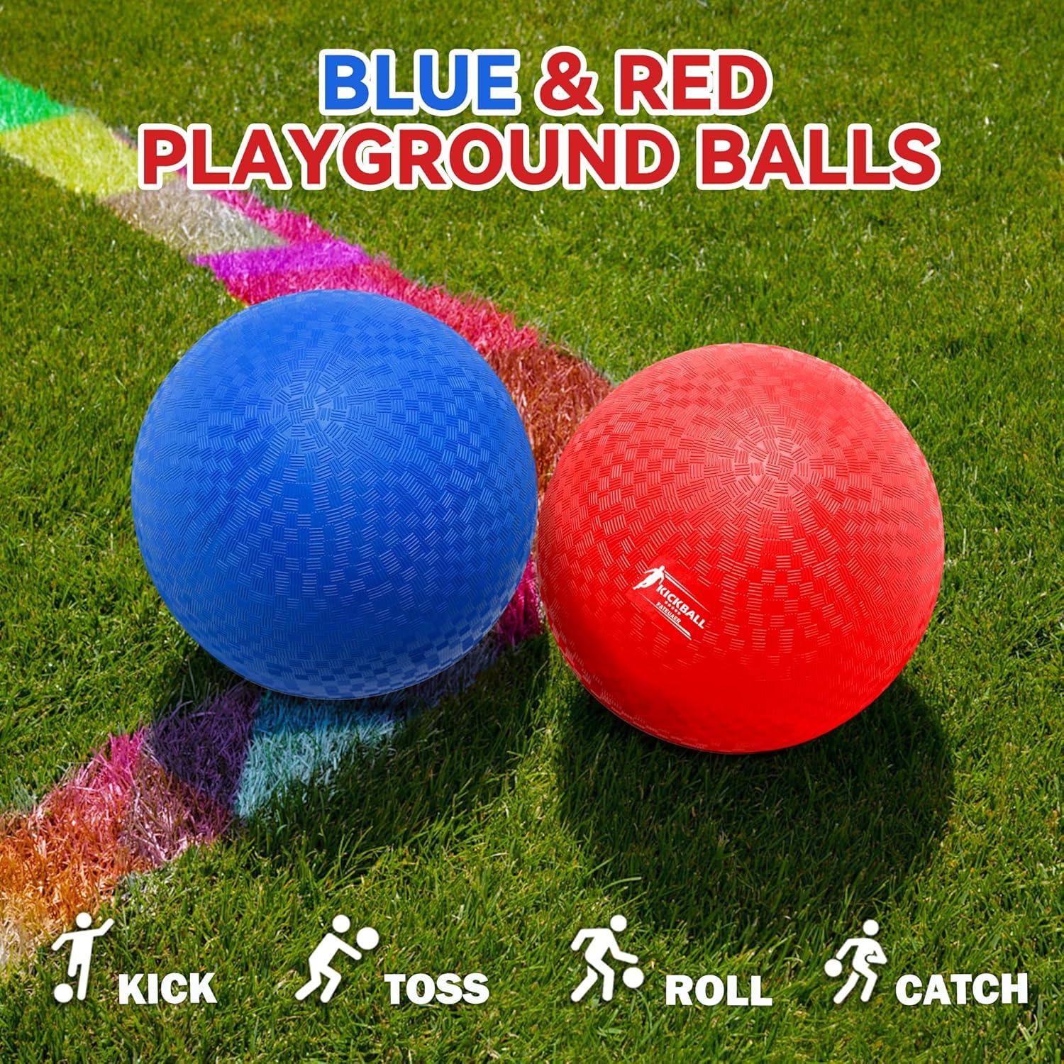 Set de 2 Pelotas de Kickball FATEUAER 21.6 cm con Bomba