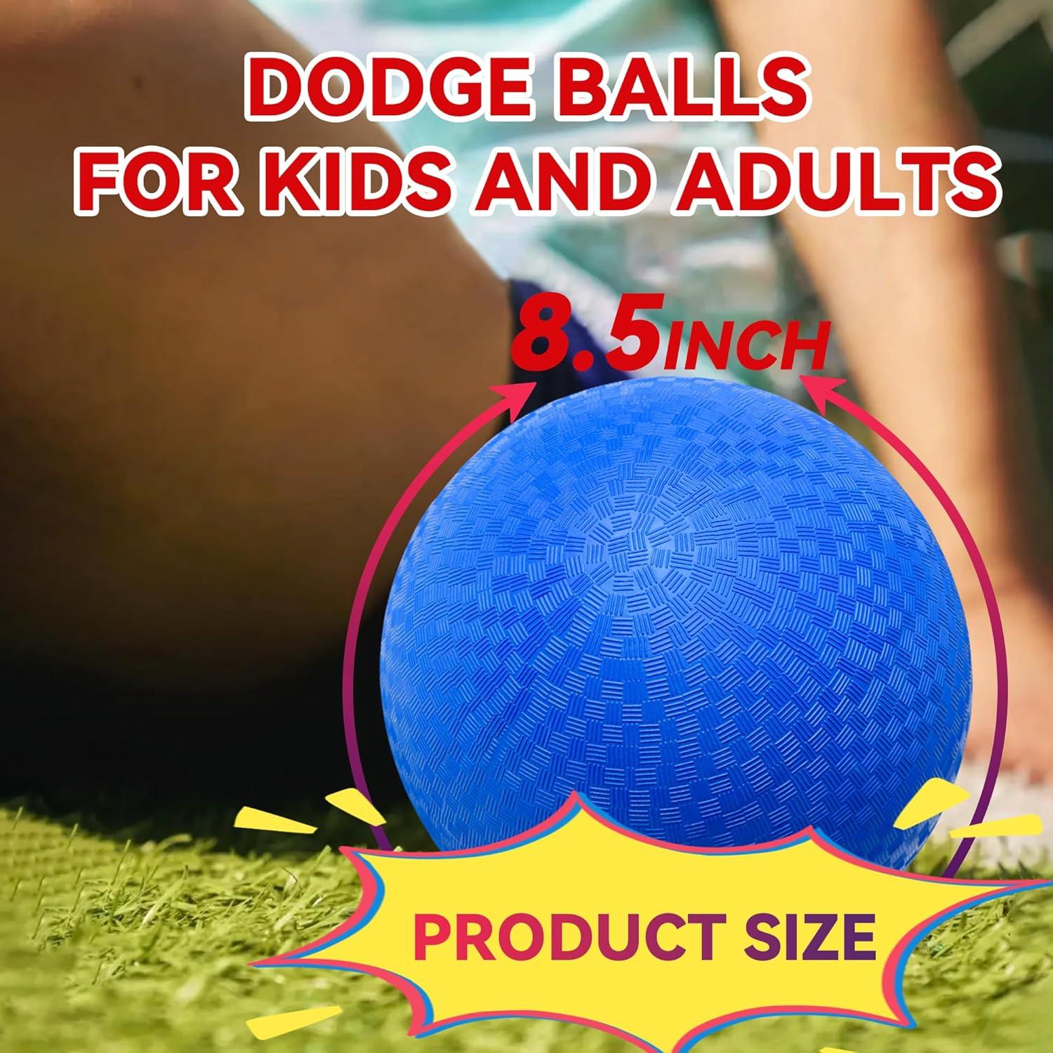 Set de 2 Pelotas de Kickball FATEUAER 21.6 cm con Bomba