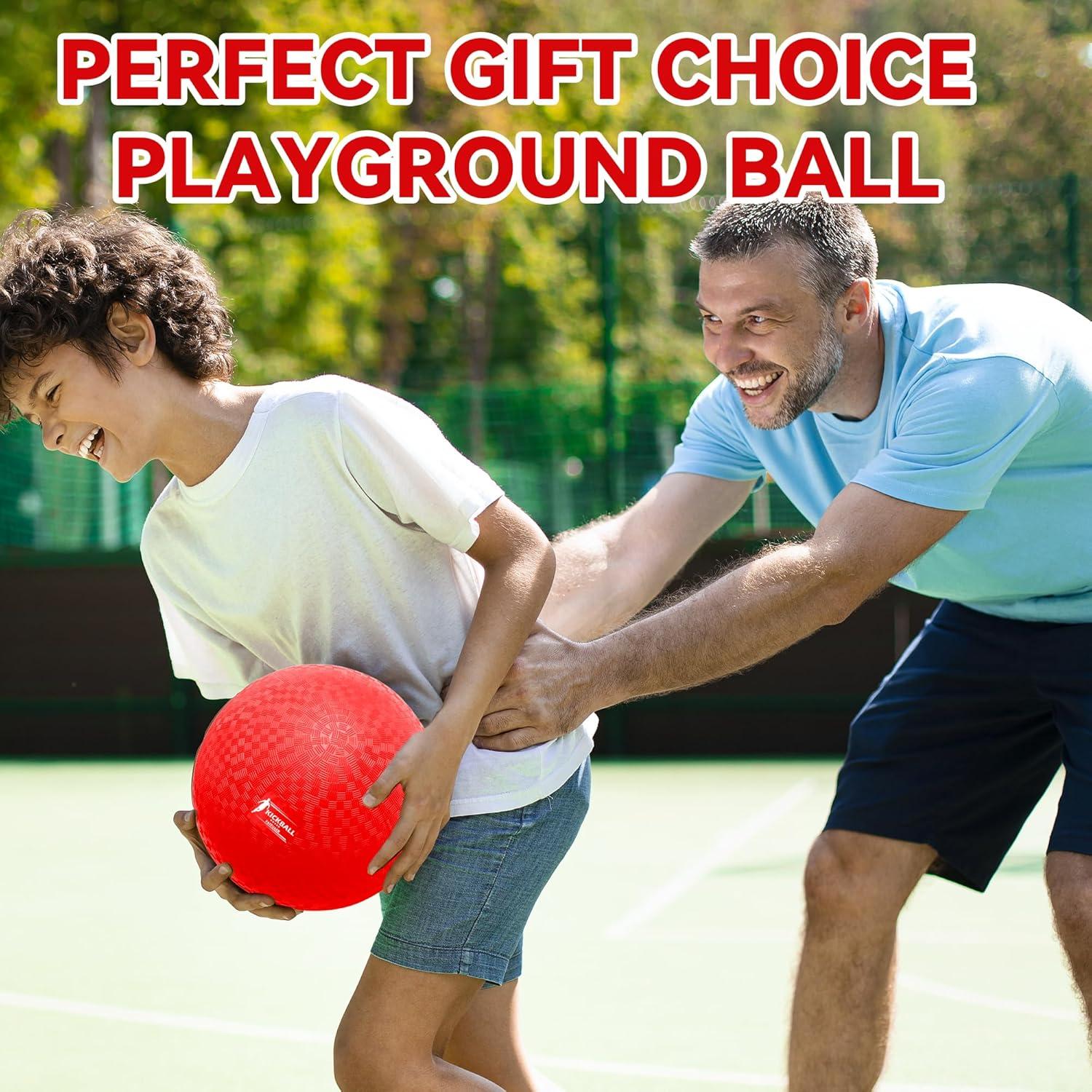 Set de 2 Pelotas de Kickball FATEUAER 21.6 cm con Bomba