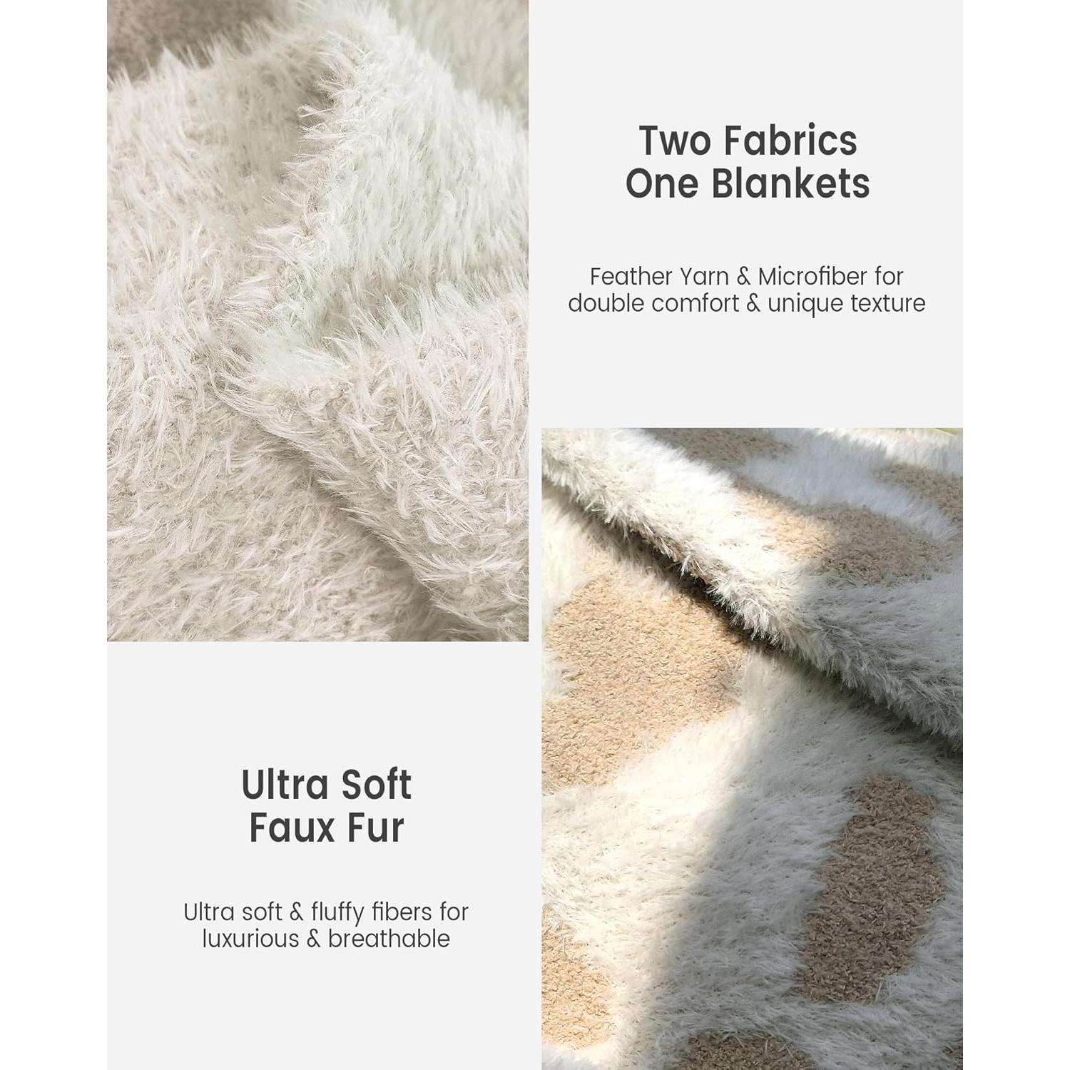 Manta suave de leopardo blunique 127x152 cm decorativa