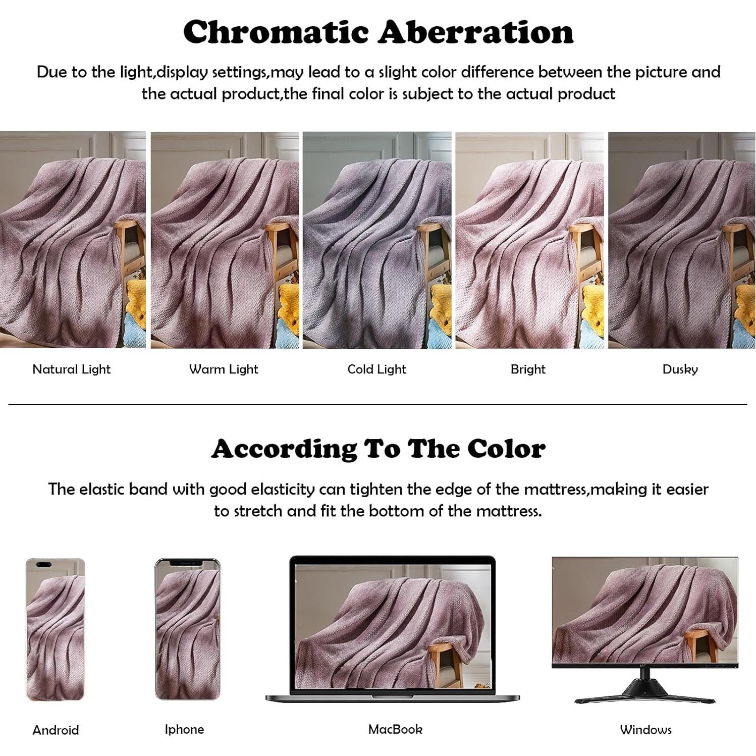 Manta Suave de Franela NEWCOSPLAY 127x152cm Púrpura Claro