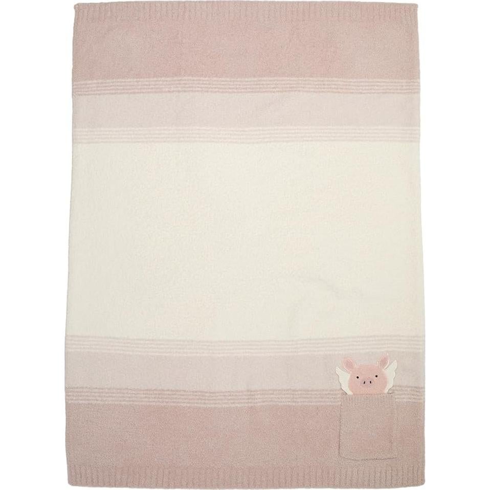 Manta de cochecito Barefoot Dreams Flying Pig 76x102 cm
