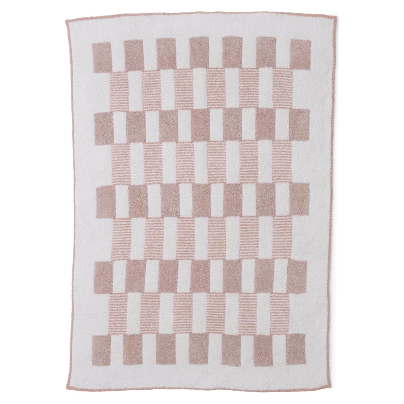Manta Check Tile CozyChic Barefoot Dreams 137x183 cm