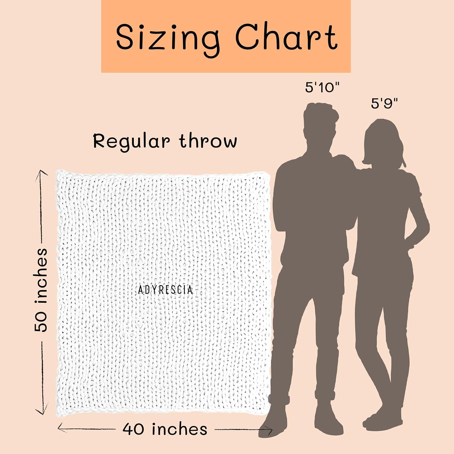 Manta de Punto Chunky Adyrescia 100% Chenille Jumbo 127x101cm Blanco